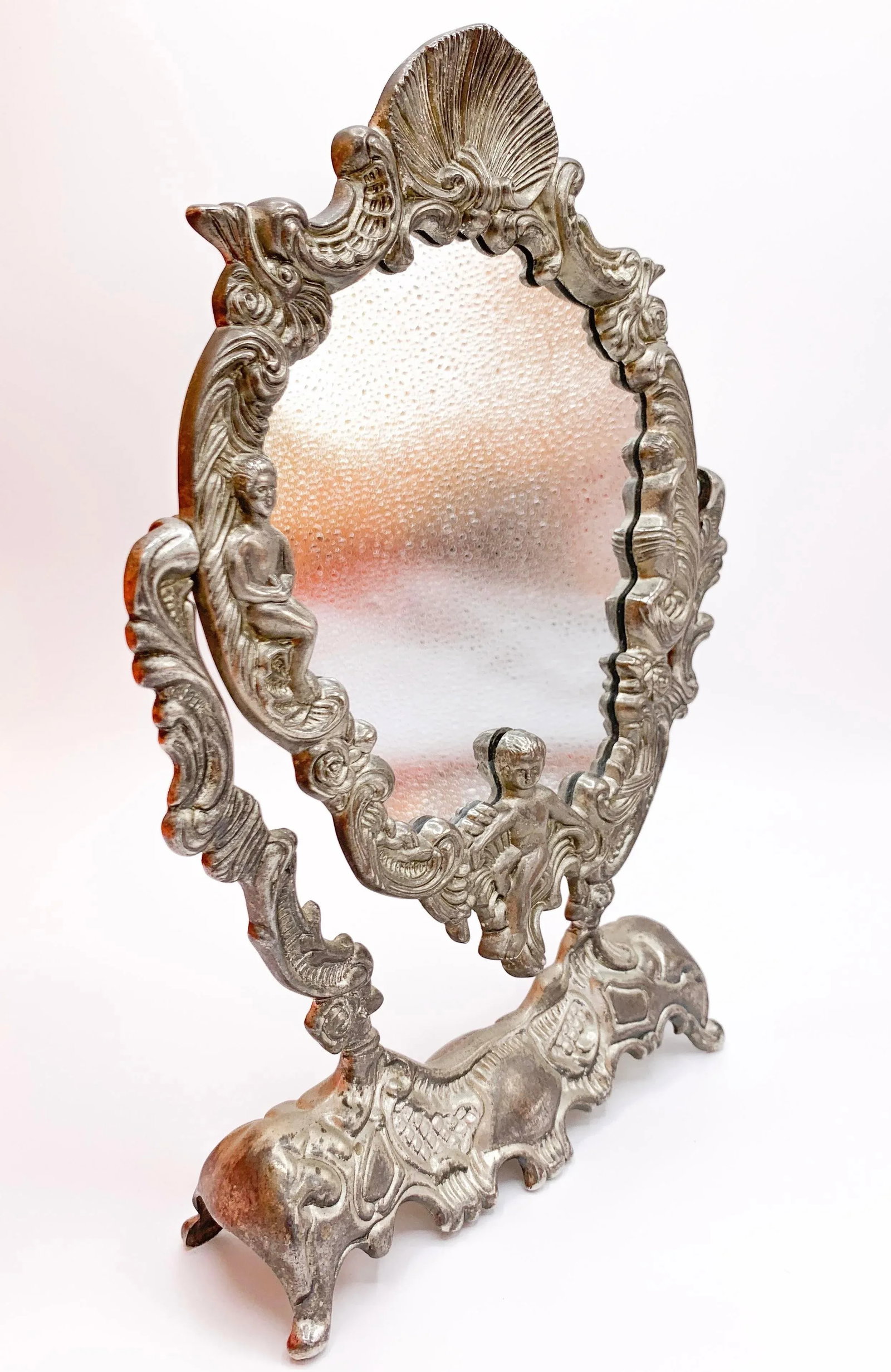 Art Nouveau French Dressing Table Mirror - 5