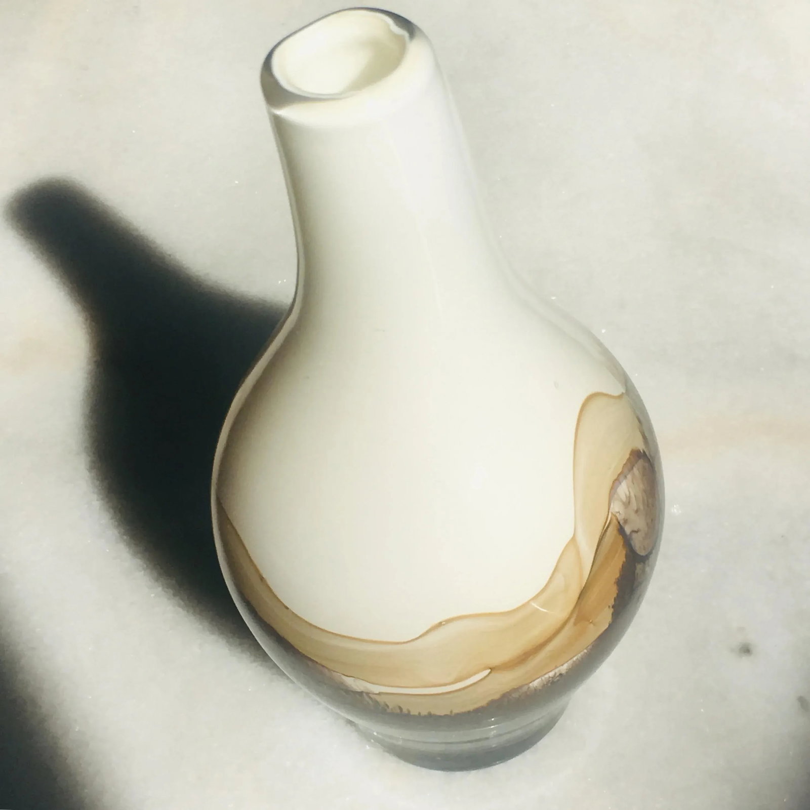 Murano Italian Ombre Glass Vase 1970s Mid Century Modern - 2