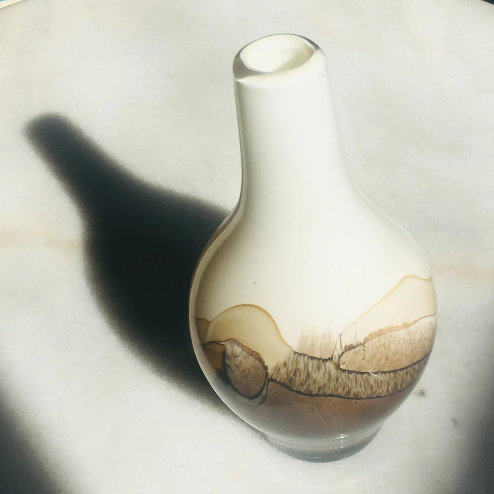 Murano Italian Ombre Glass Vase 1970s Mid Century Modern - 3