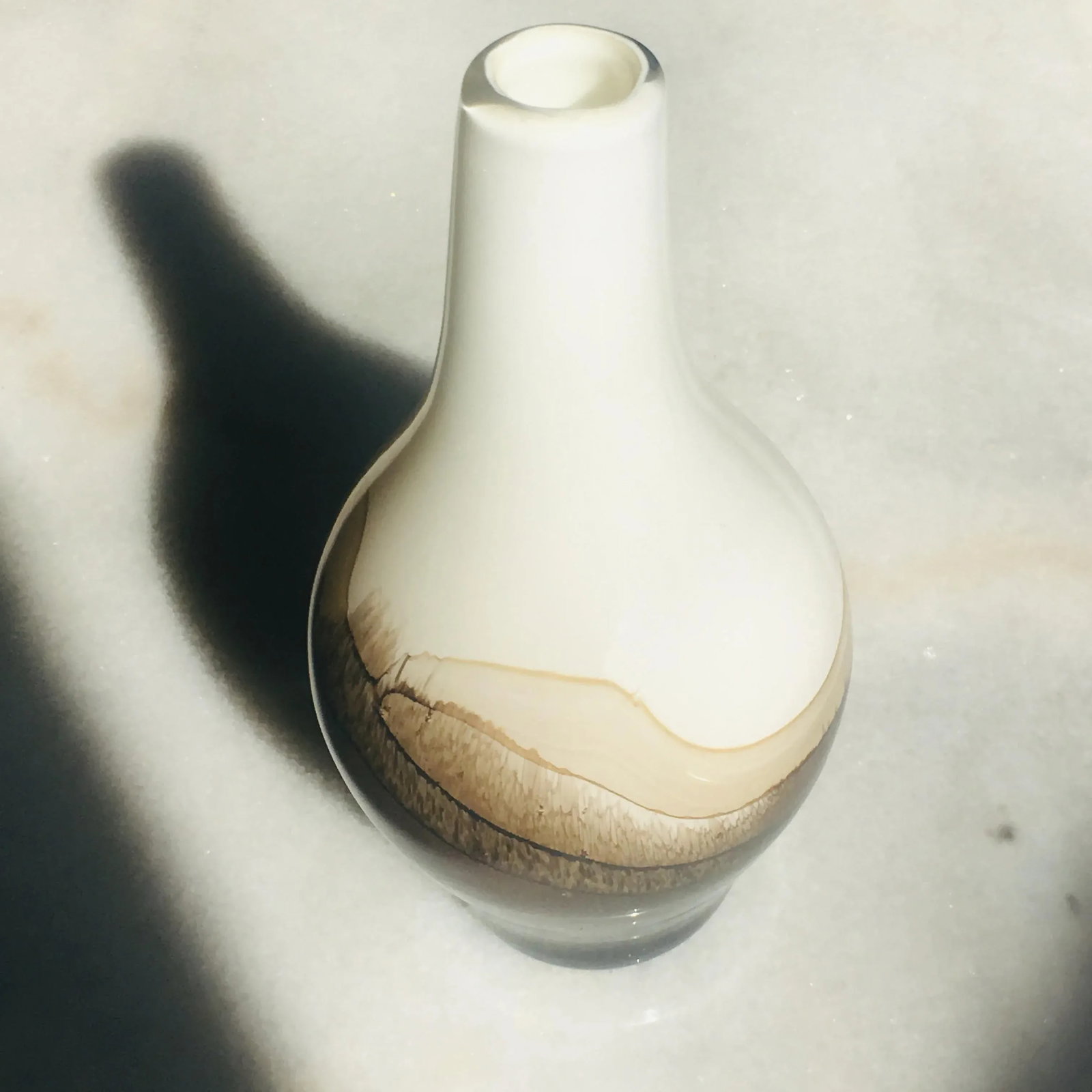 Murano Italian Ombre Glass Vase 1970s Mid Century Modern - 4