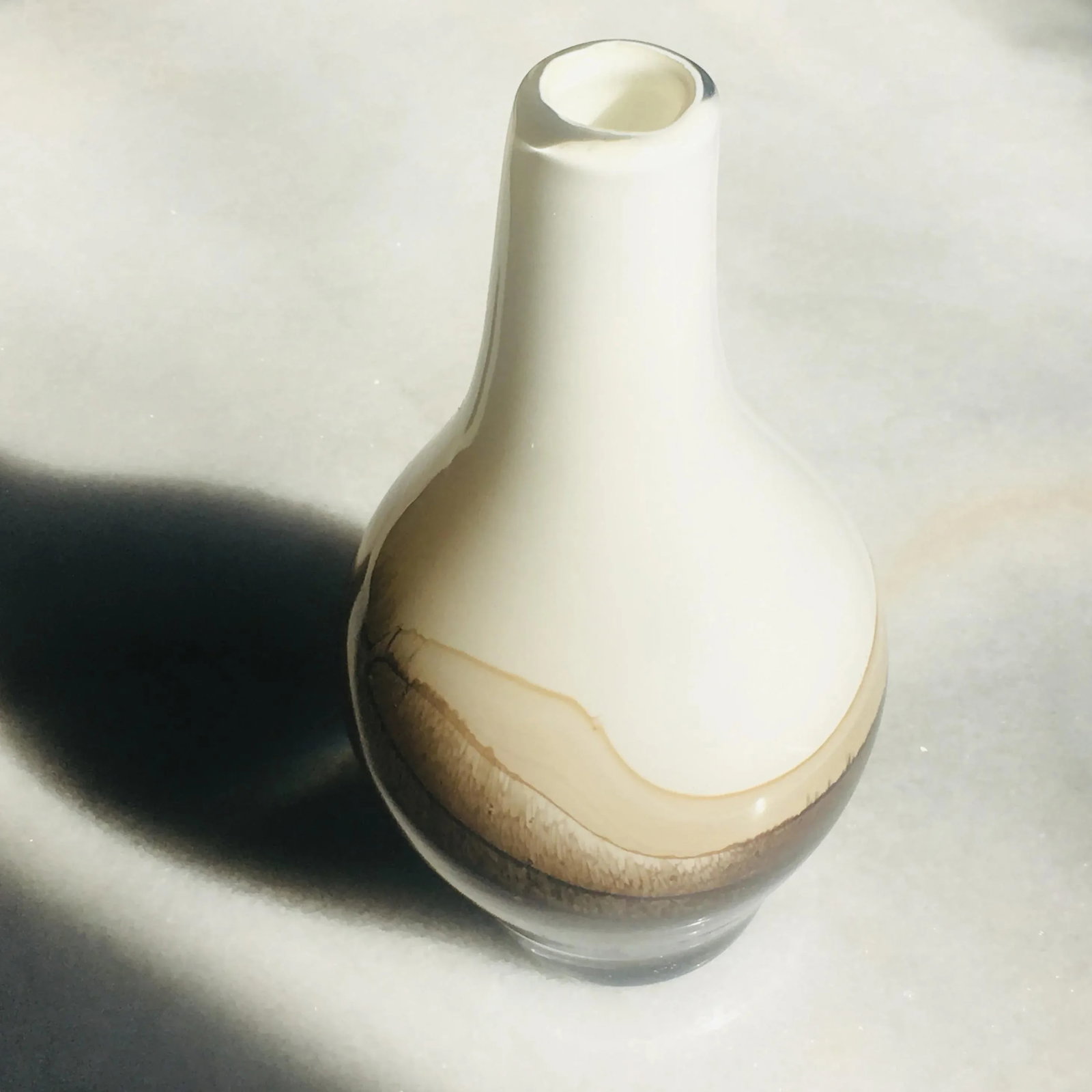 Murano Italian Ombre Glass Vase 1970s Mid Century Modern - 8