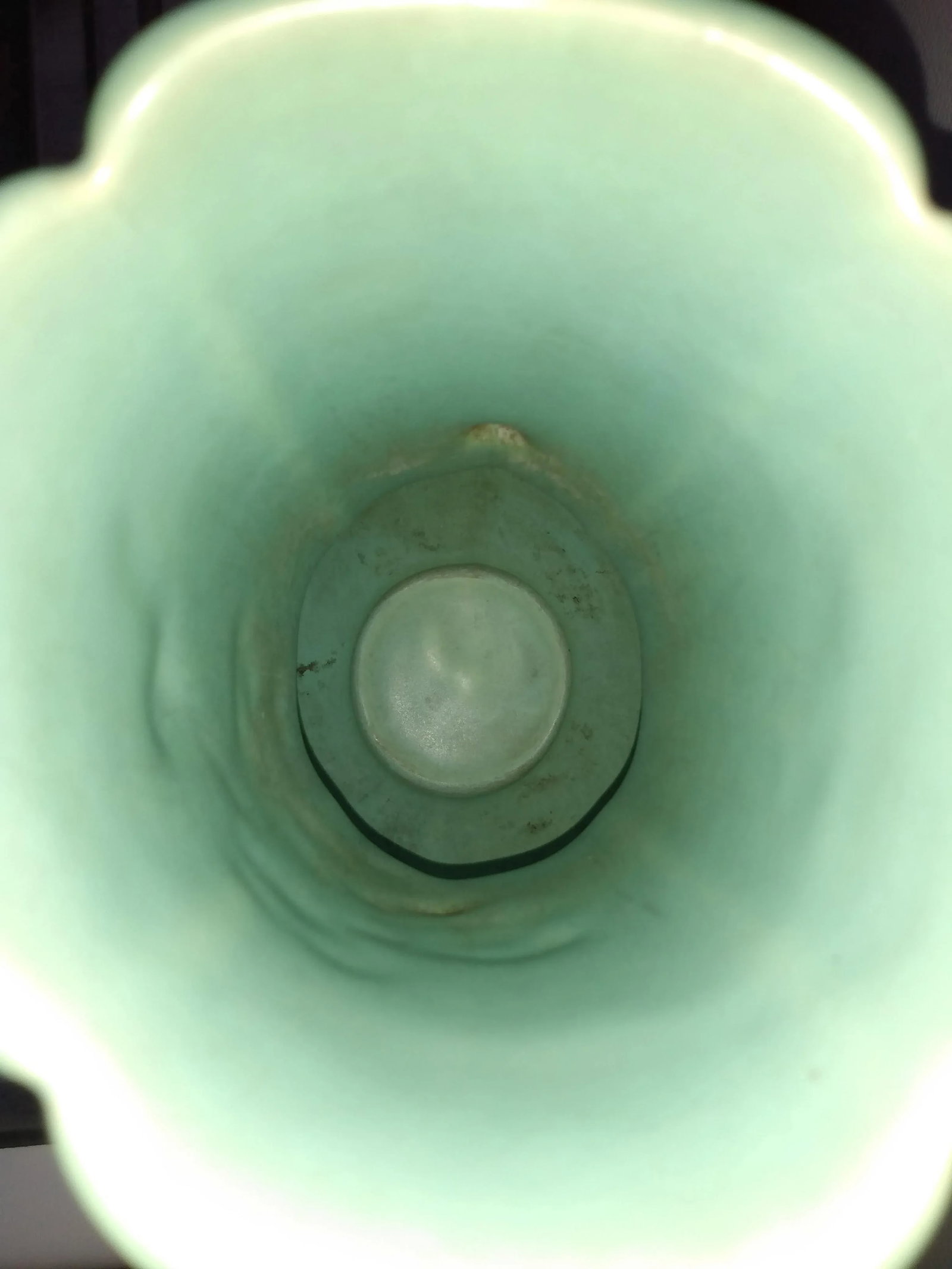 1930's Wild Rose Pattern Vase by Weller Pottery - 4