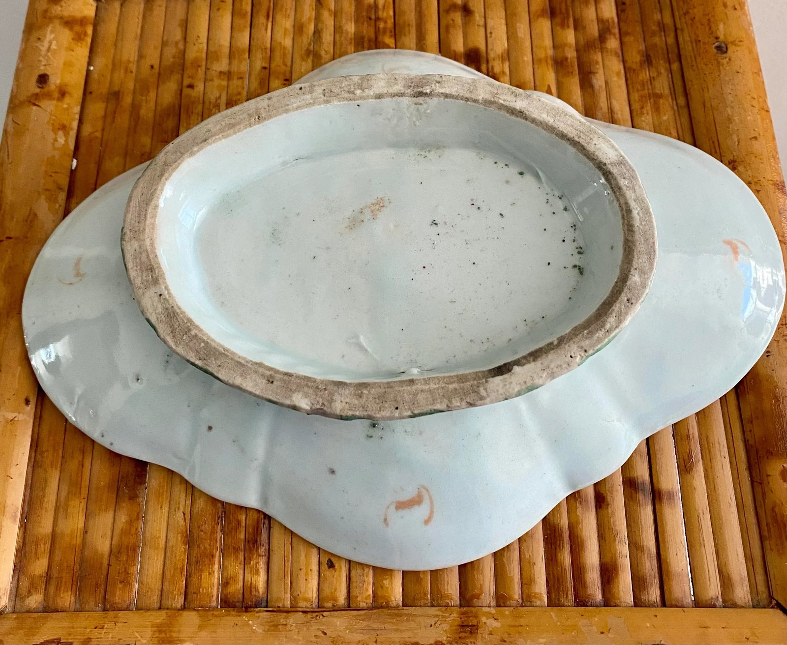 Vintage Chinoiserie Pedestal Dish - 6