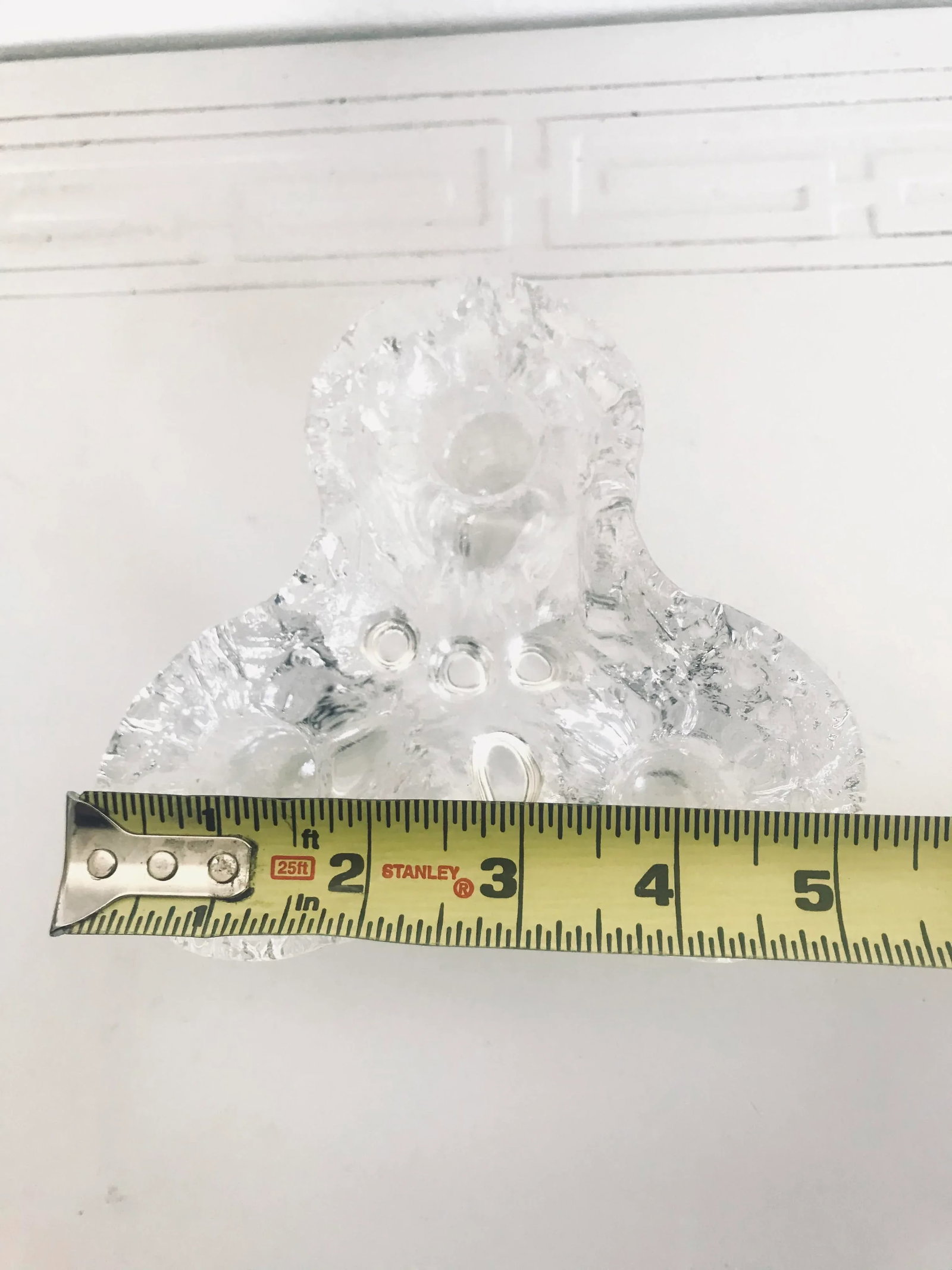 Vintage Mid 20th Century Blenko Icicle Glass Tripod Candle Holder #763 - 6