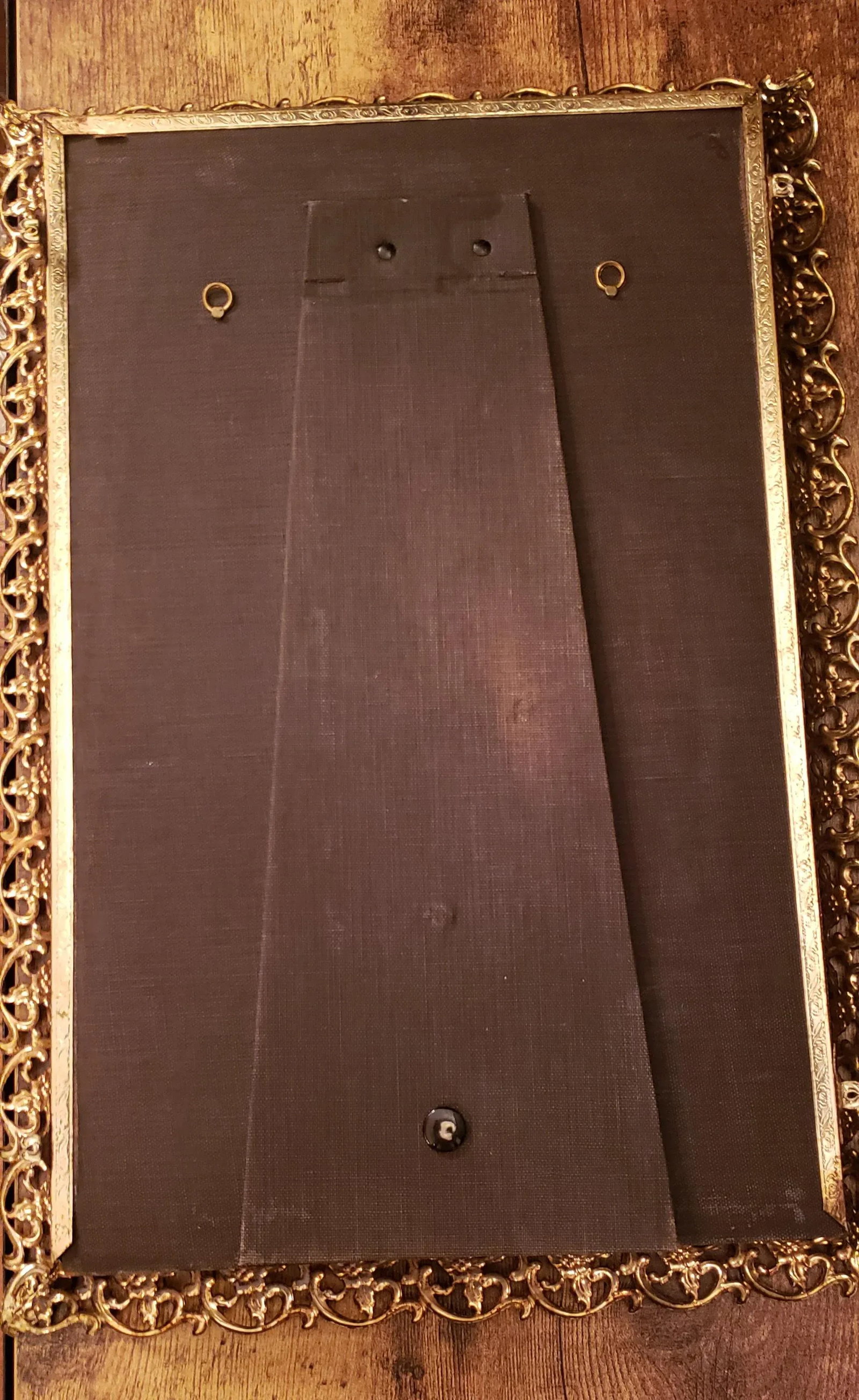 Vintage Metal Frame Table Mirror - 11