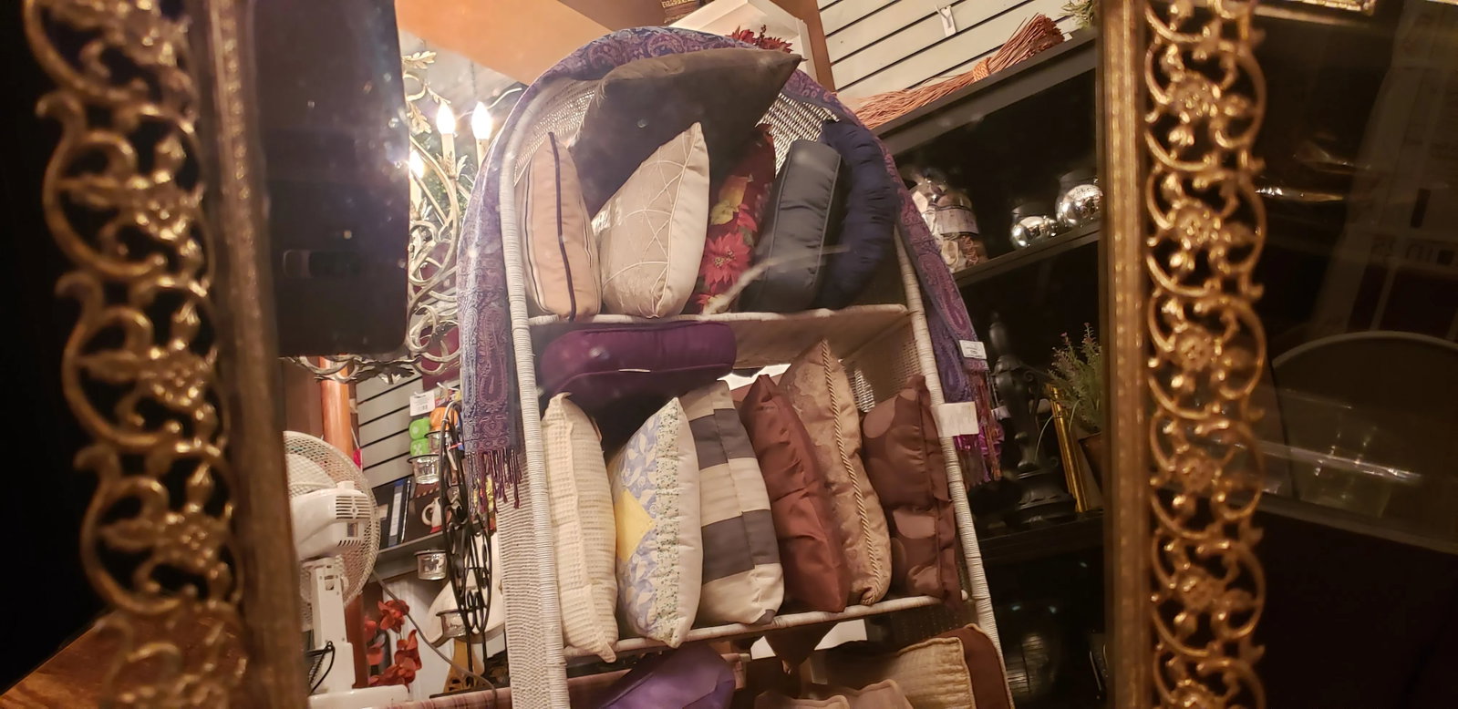 Vintage Metal Frame Table Mirror - 4