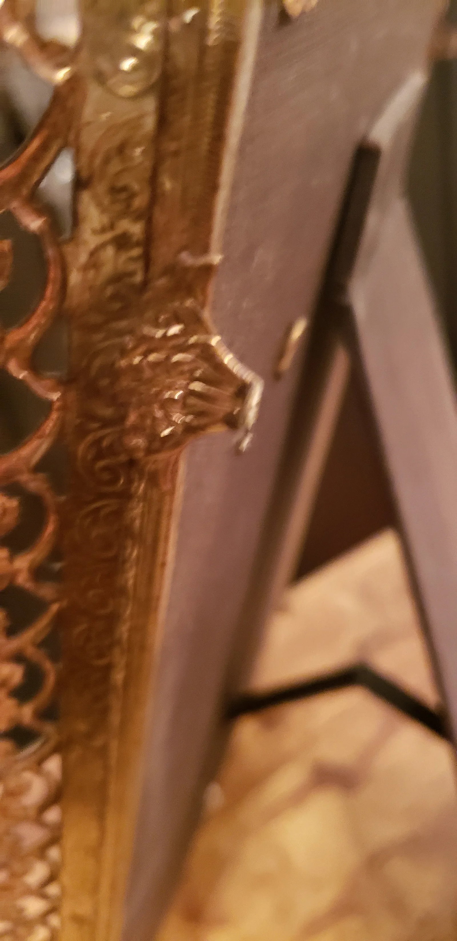 Vintage Metal Frame Table Mirror - 7
