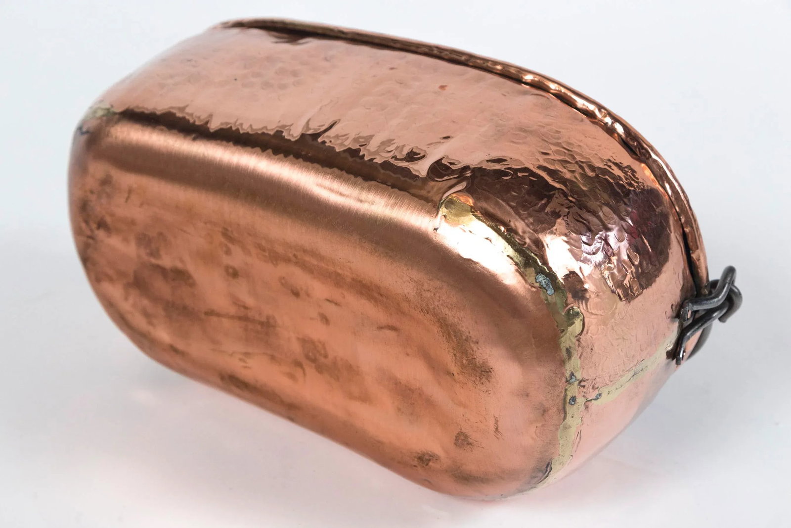 Antique Copper Oval Bucket, Circa 1910 - 8