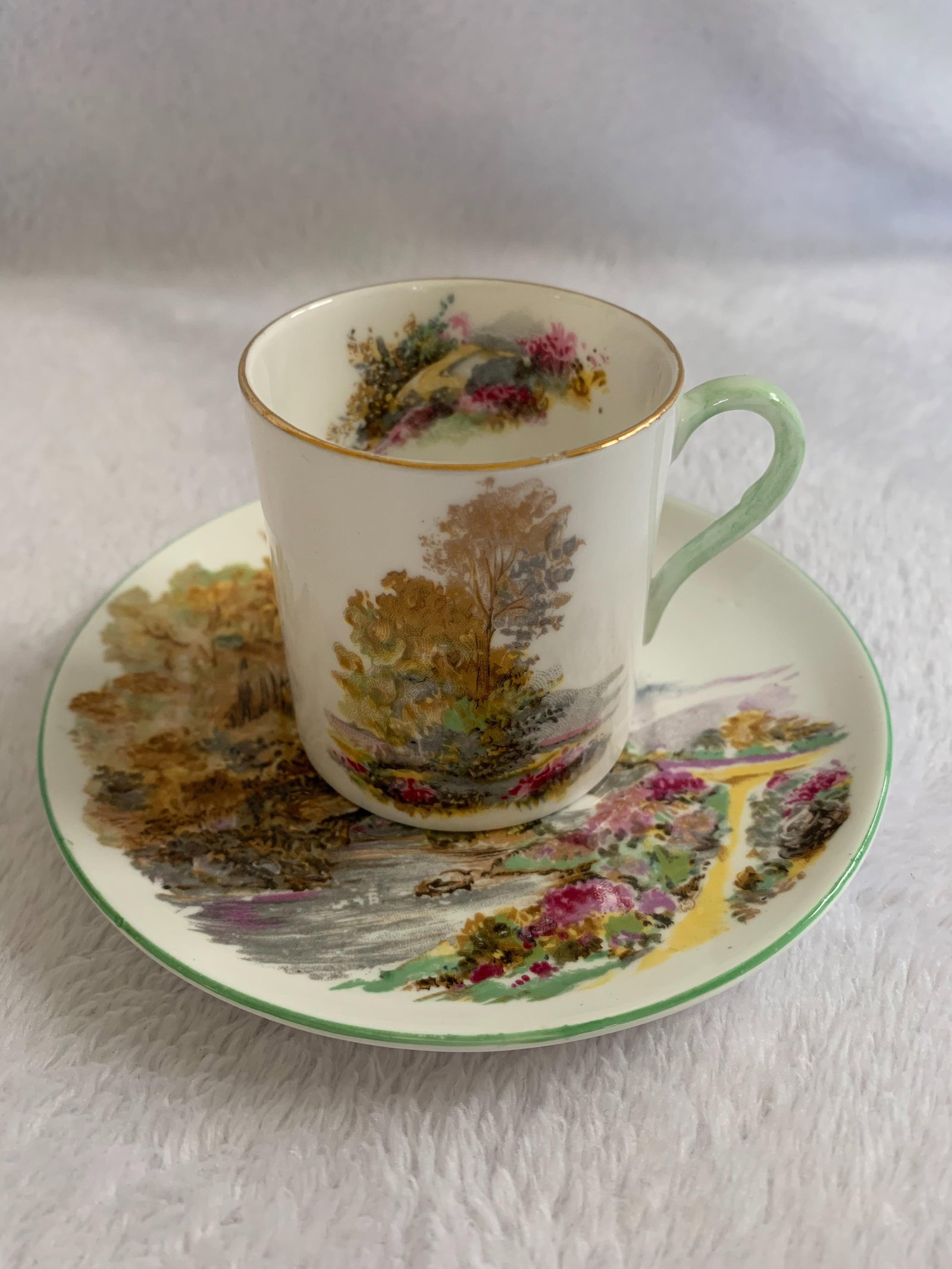 1960s Shelley English Heather Tea Cup and Saucer - 2 Pieces - 11