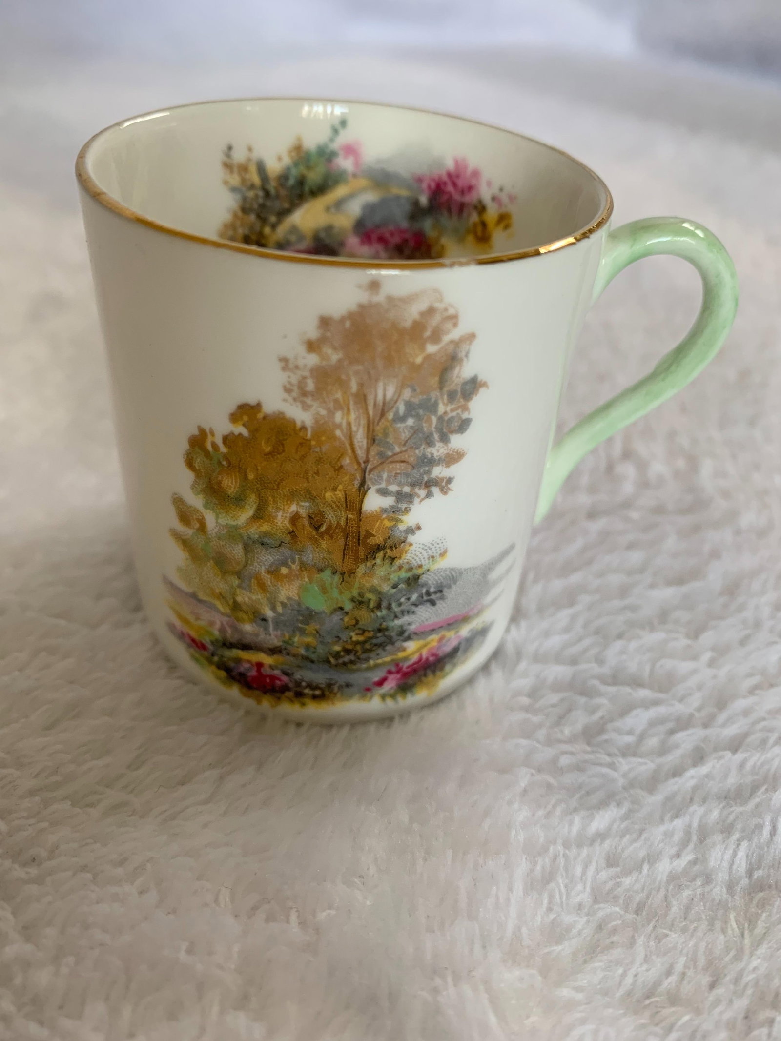 1960s Shelley English Heather Tea Cup and Saucer - 2 Pieces - 2