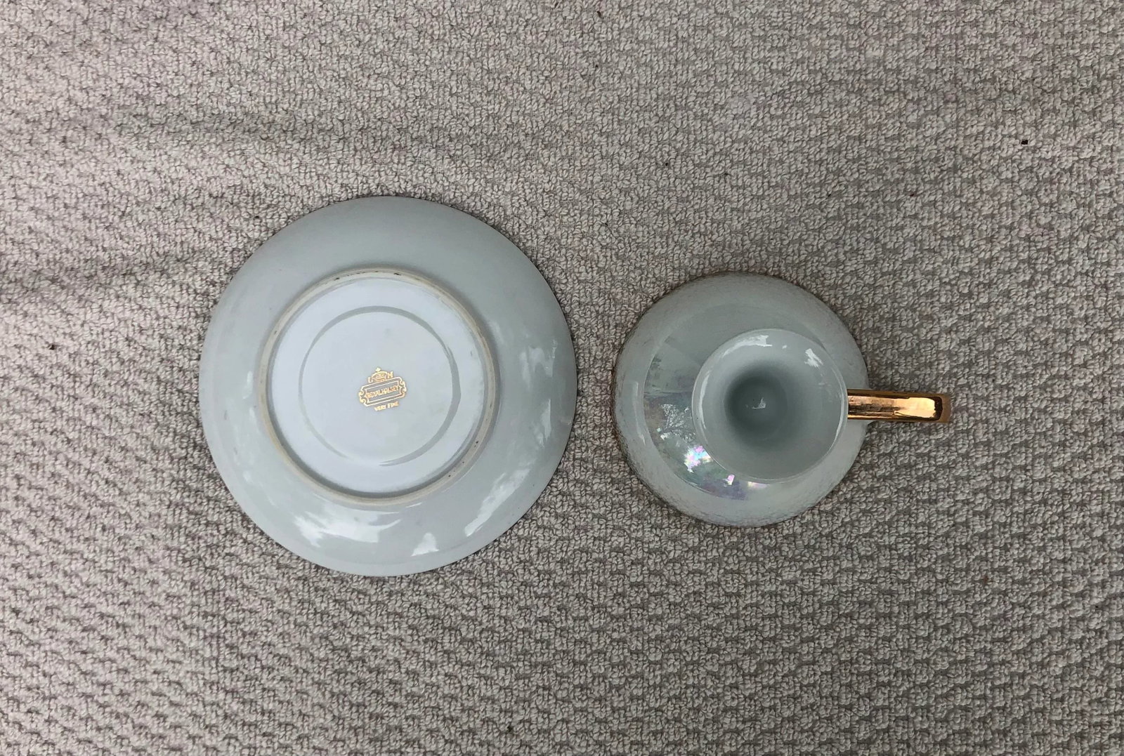 Vintage Bone China Tea Cups & Saucers Set- 4 Pieces - 8