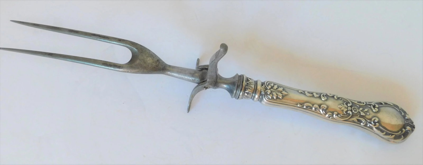 Vintage Preisner Sterling Silver Carving Knife & Fork Set- 2 Pieces - 10