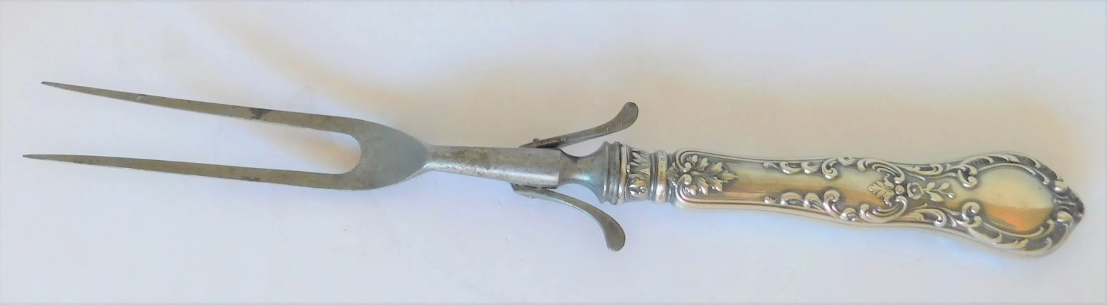 Vintage Preisner Sterling Silver Carving Knife & Fork Set- 2 Pieces - 9
