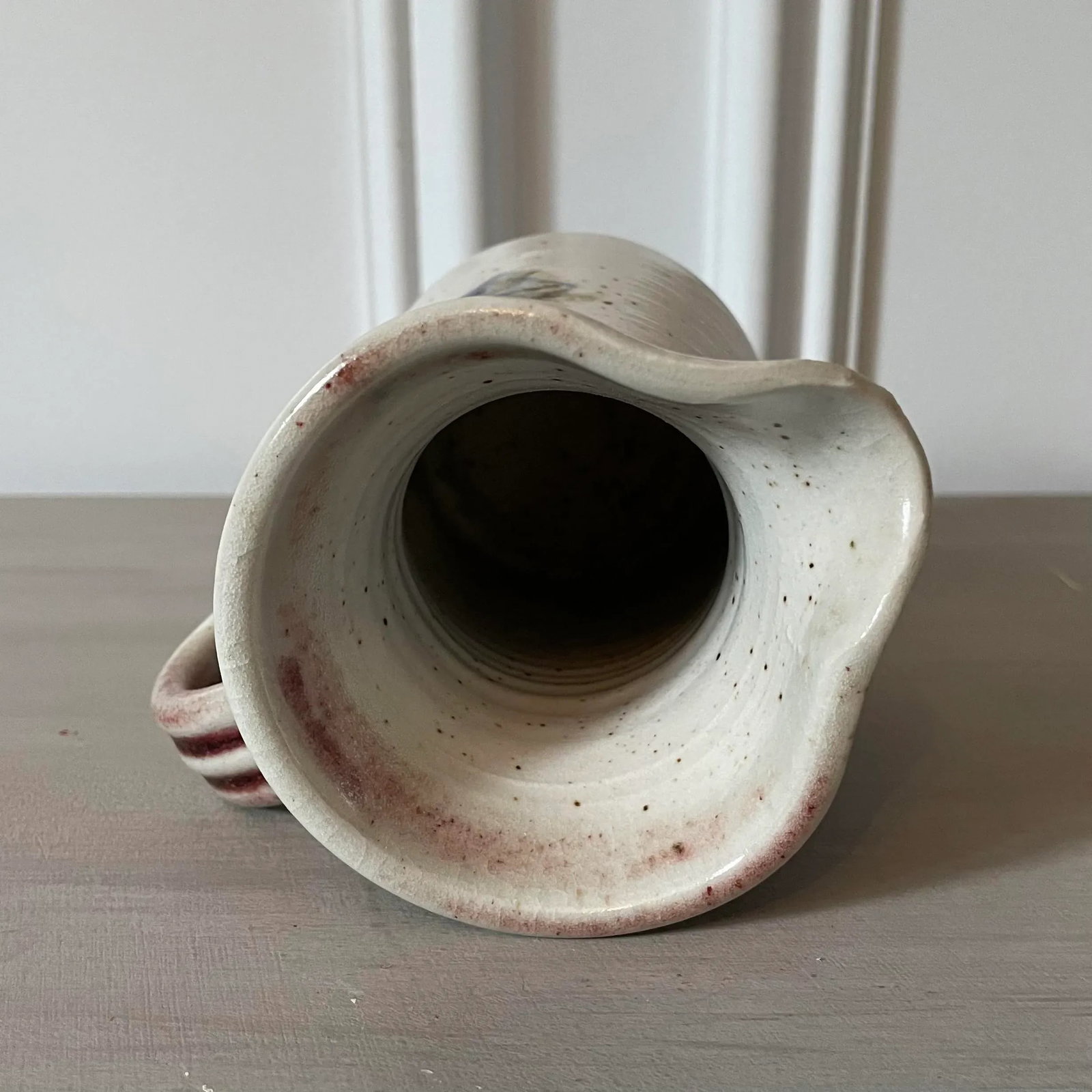 Vintage Hand-Thrown Artist Signed Studio Pottery Glazed Small Pitcher - 2