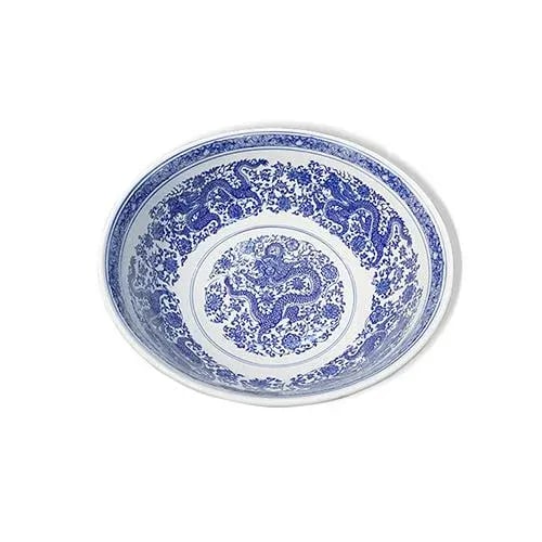 Asian Blue & White Porcelain Bowl - 3