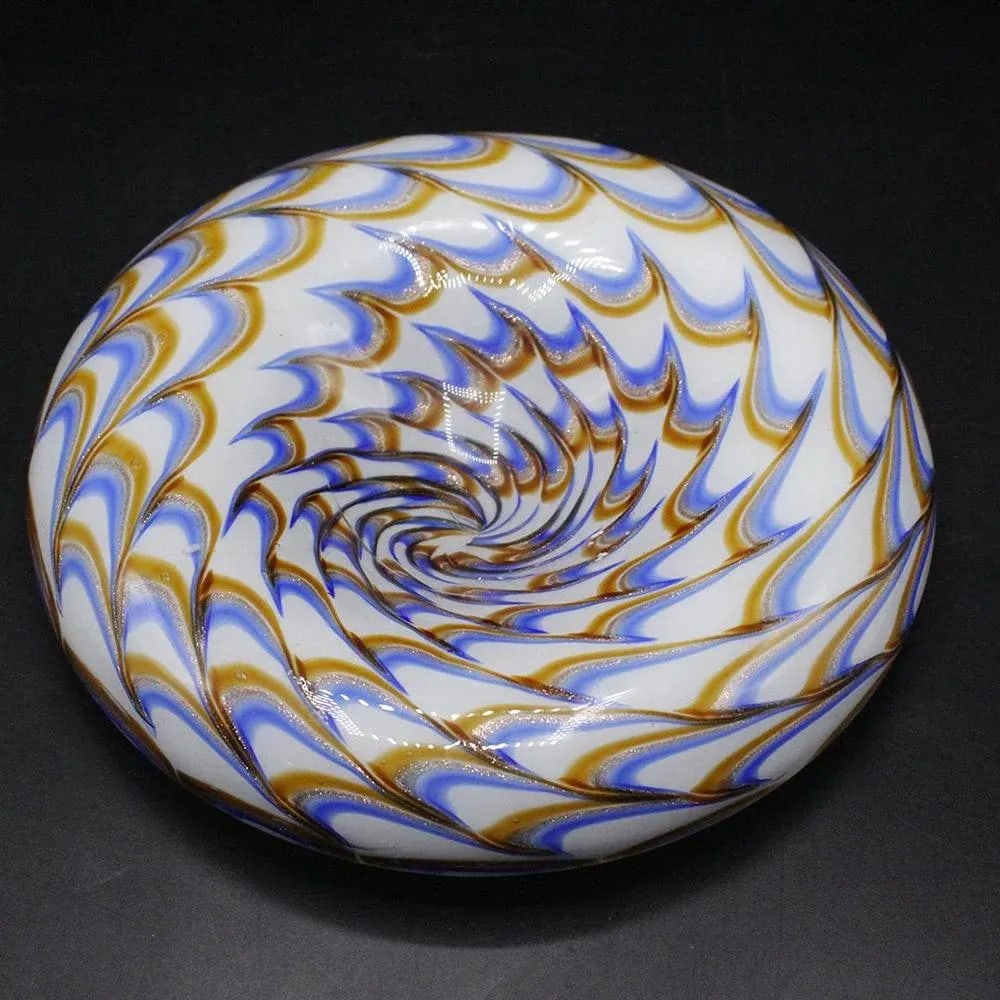 1957 Ercole Barovier Inverted Swirl Murano Bowl - 4