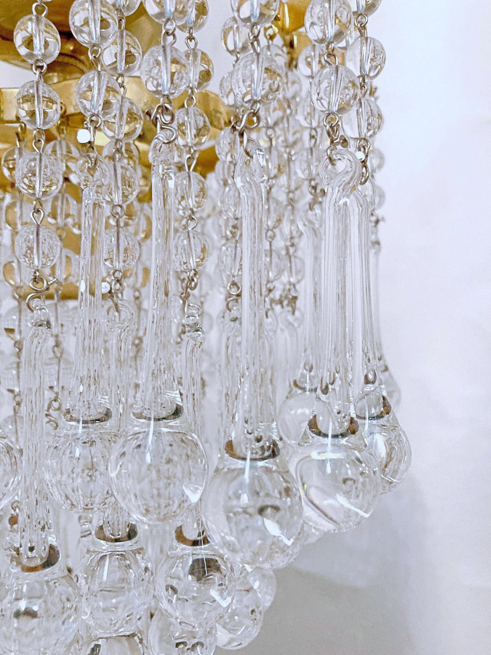 Mid-Century Italian Upside Down Layered Chandelier - 5