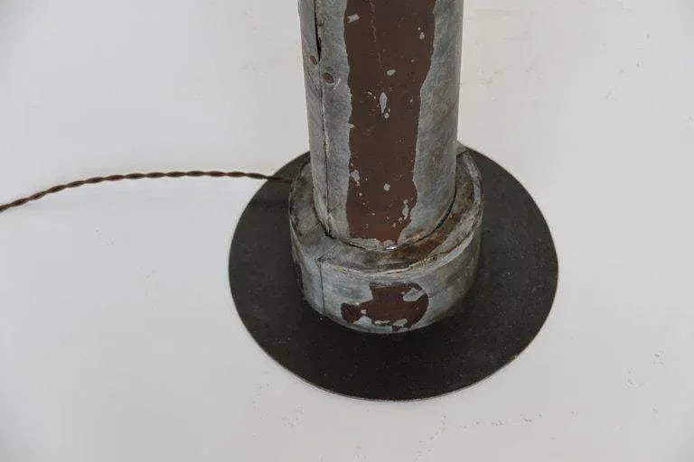 Mid 20th Century Zinc Column Mold Re-Purposed Floor Lamp - 6