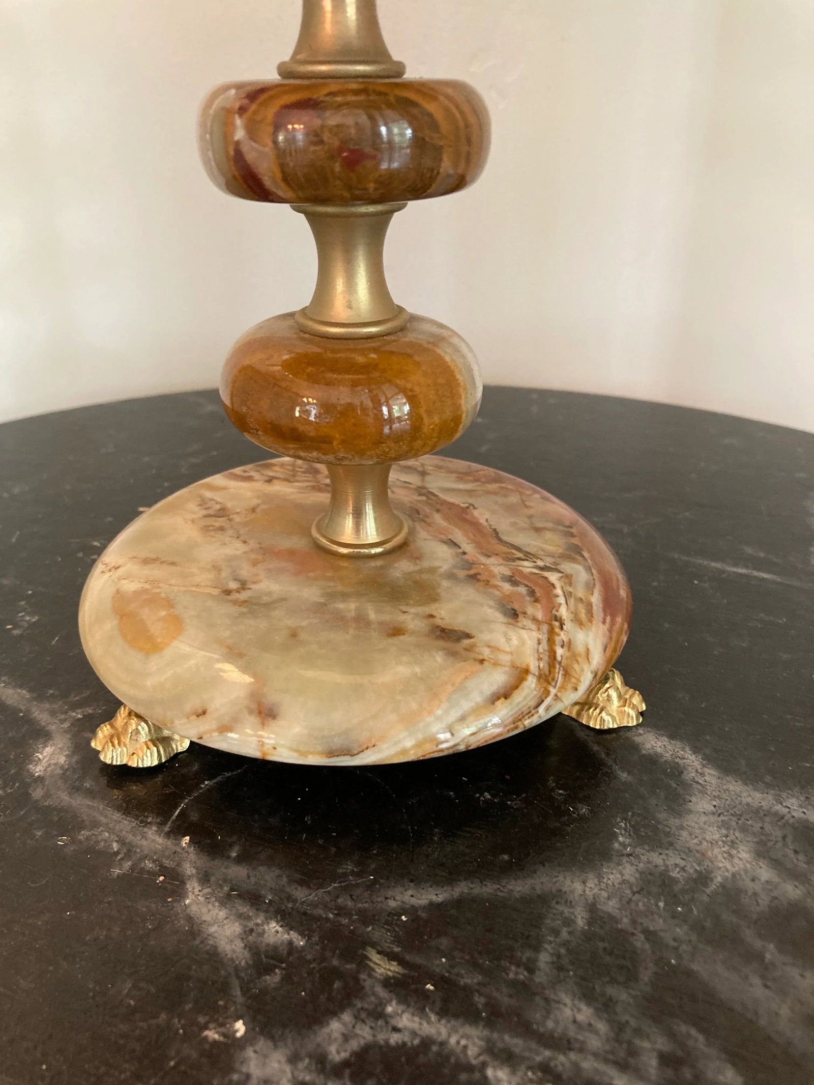 1970s Jade Lamp With Custom Shade - 11