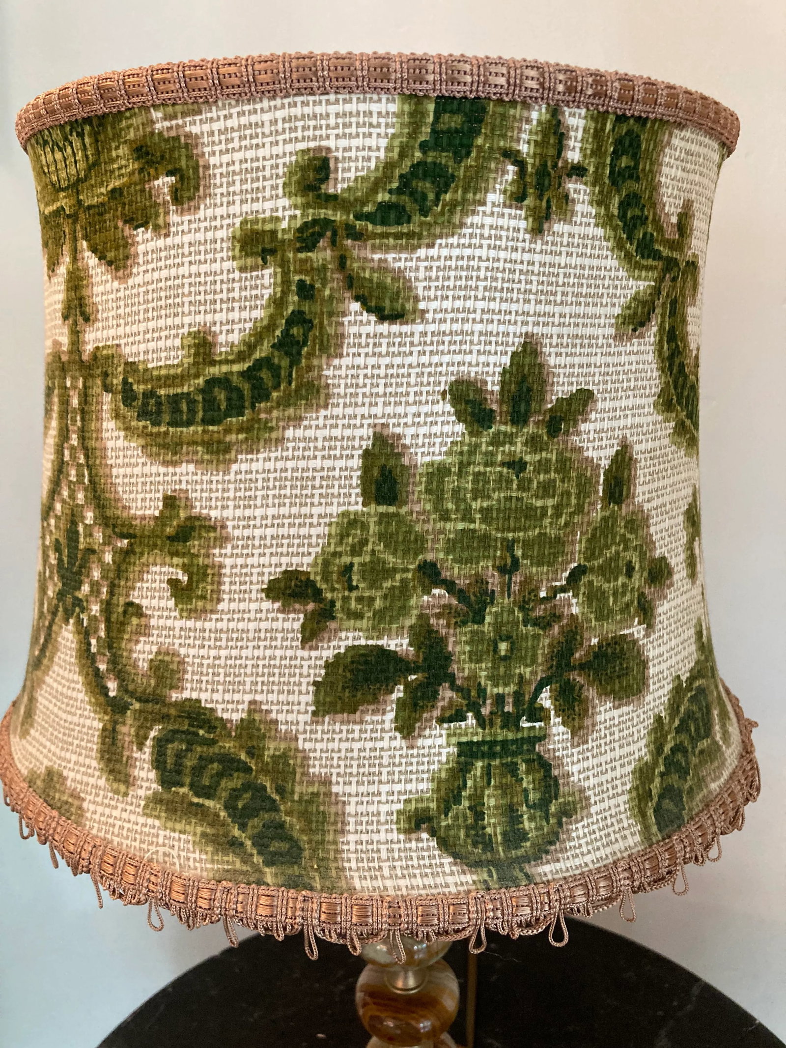 1970s Jade Lamp With Custom Shade - 9