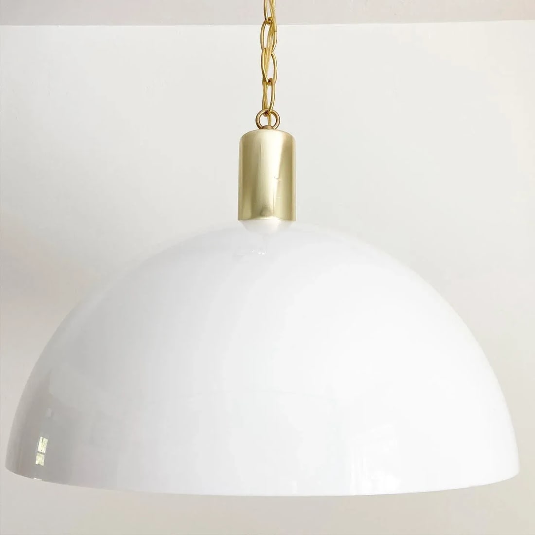 Modern Dome Pendant Light, 1970s - 2
