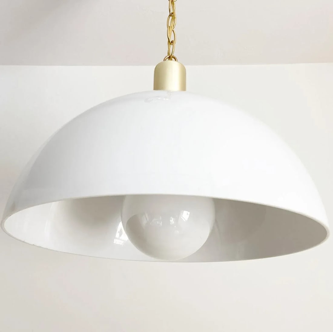 Modern Dome Pendant Light, 1970s - 3