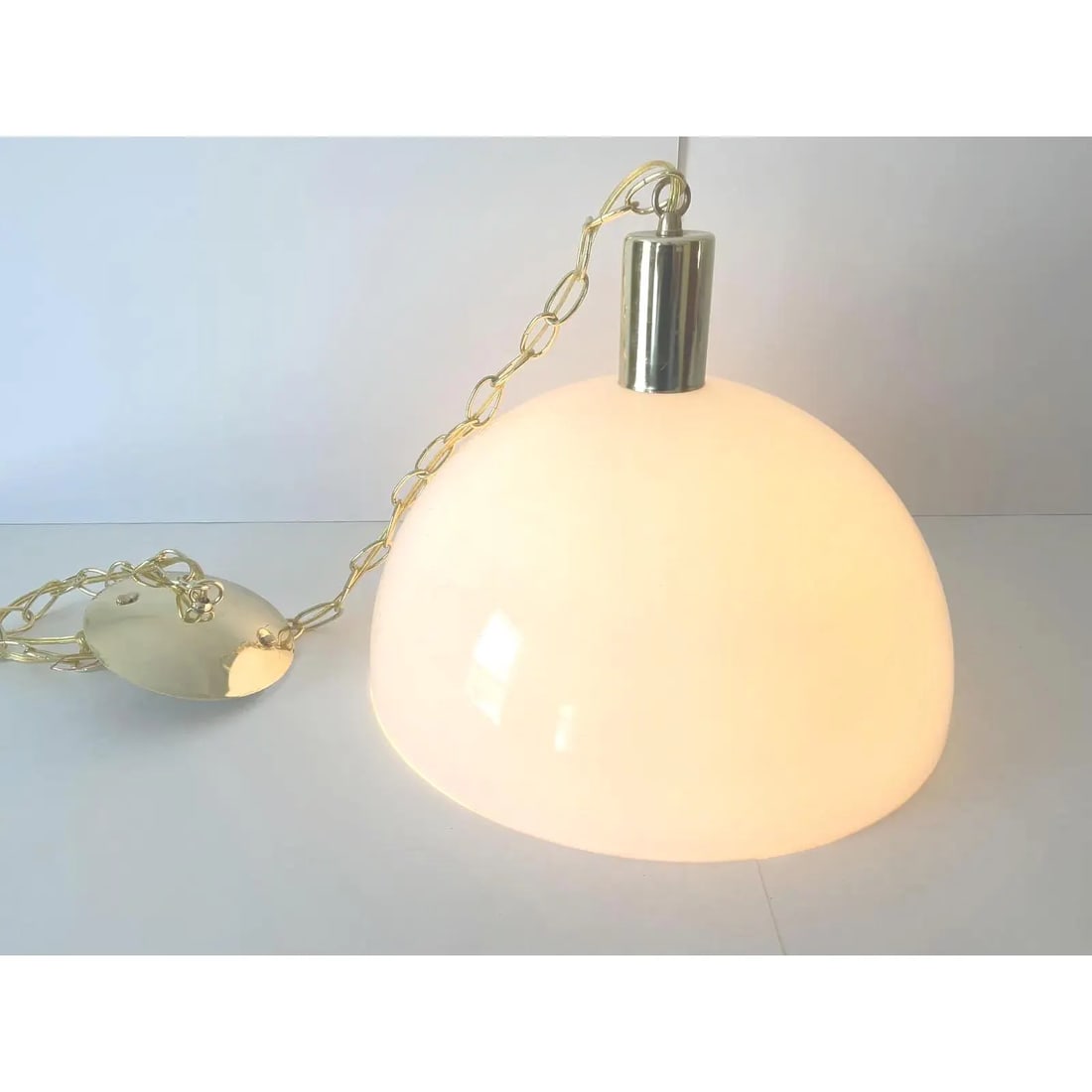 Modern Dome Pendant Light, 1970s - 4