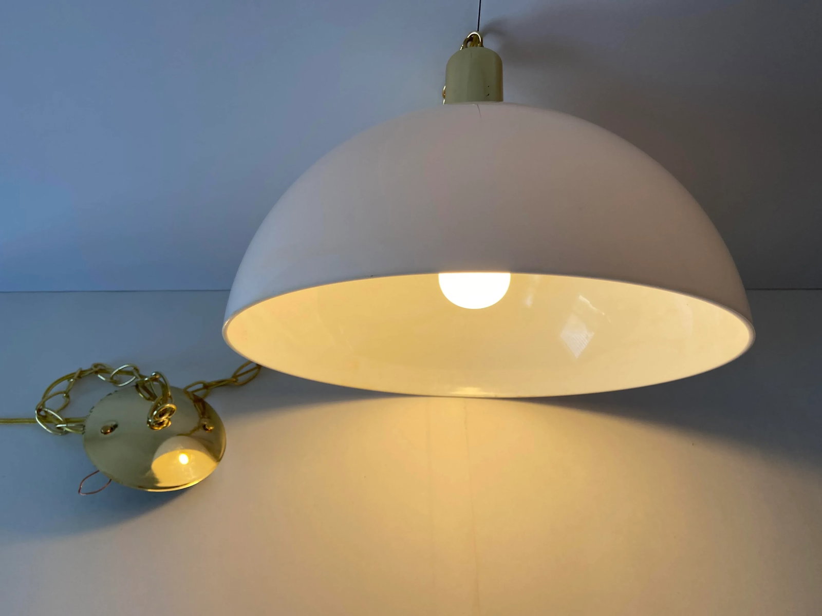 Modern Dome Pendant Light, 1970s - 6