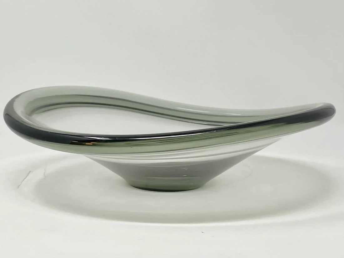 1960s Holmegaard Art Glass Bowl by Per Lutken, Denmark - 9