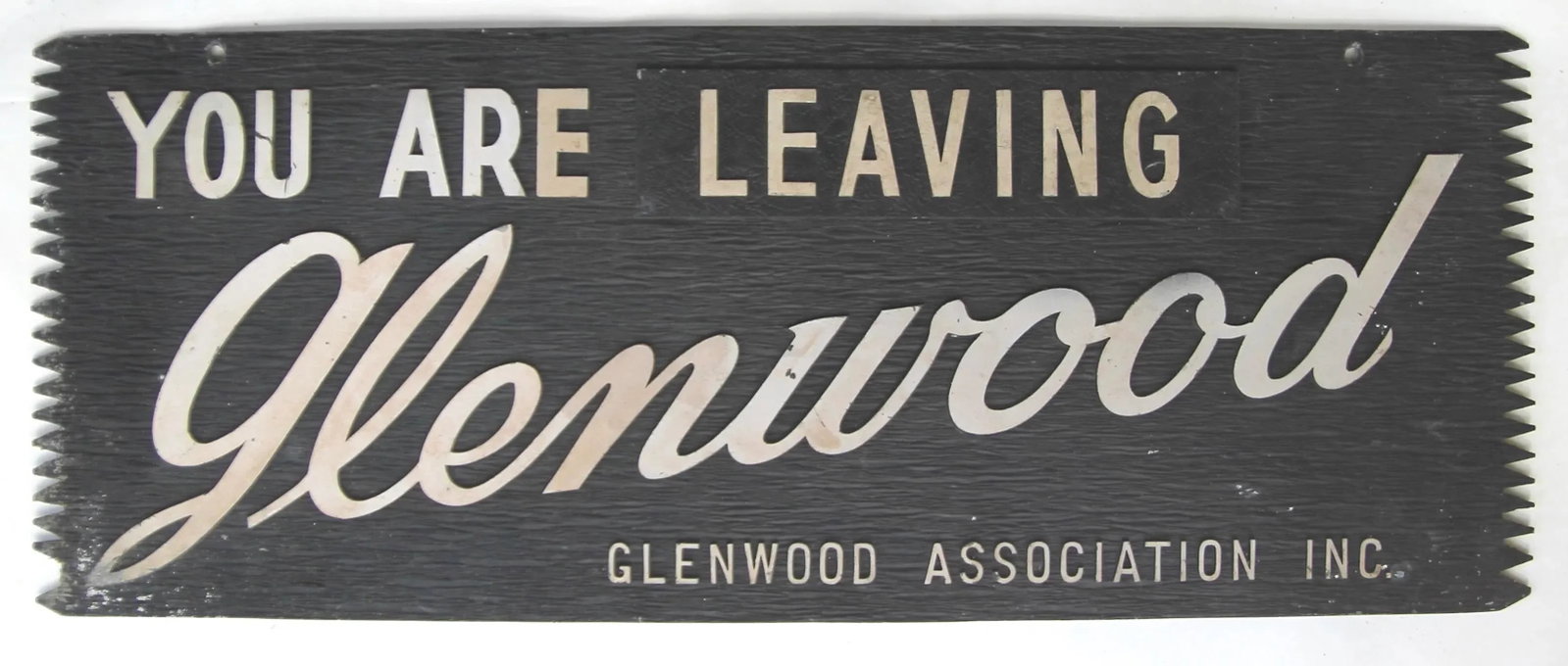 You Are Entering/Leaving Glenwood Metal Sign - 4