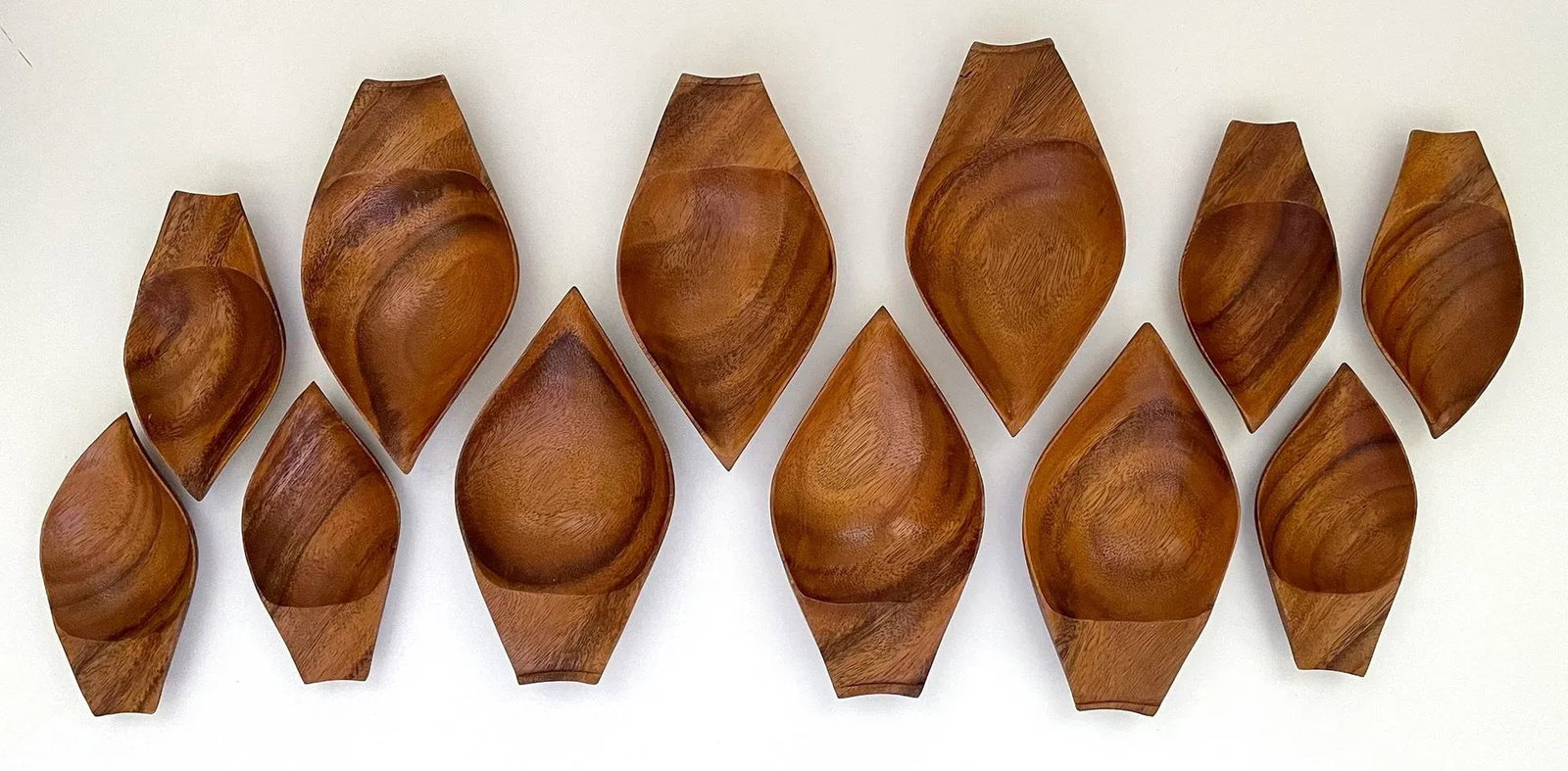 Mid-Century Lotus Flower Serving Centerpiece Set - 13 Pieces - 6