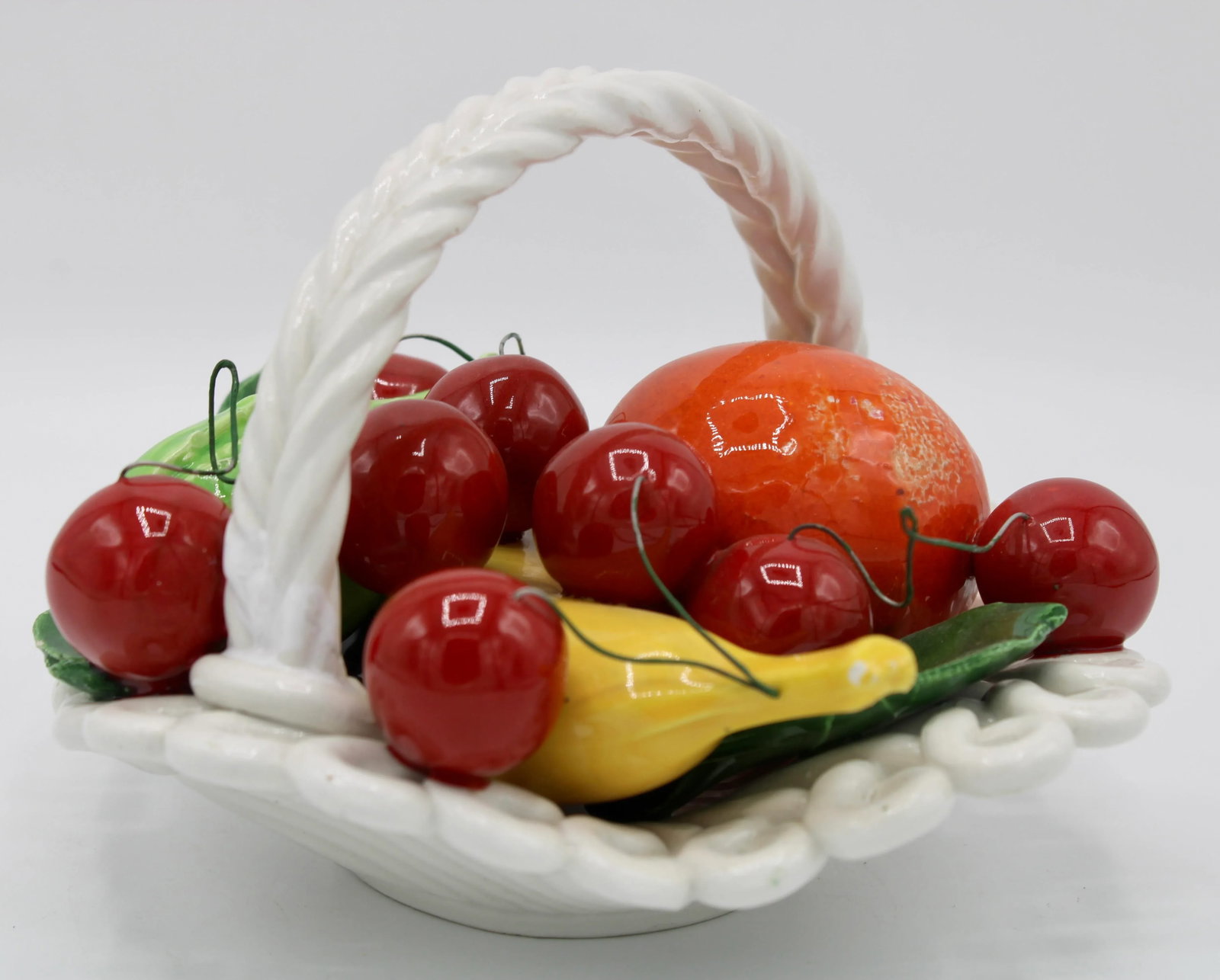 Mid Century Italian Ceramic Fruit Basket - 12