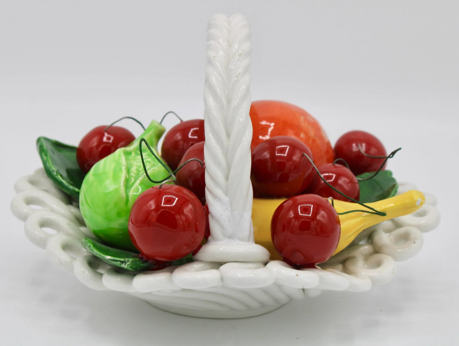 Mid Century Italian Ceramic Fruit Basket - 13