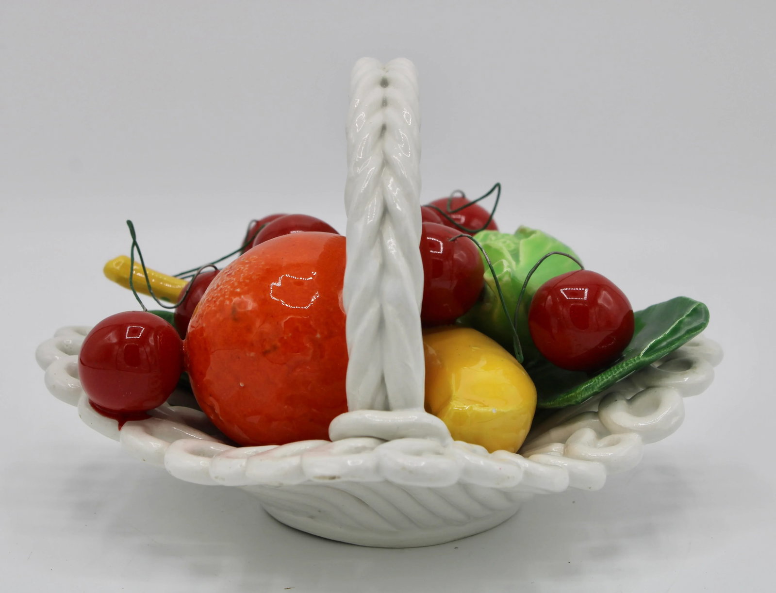 Mid Century Italian Ceramic Fruit Basket - 2