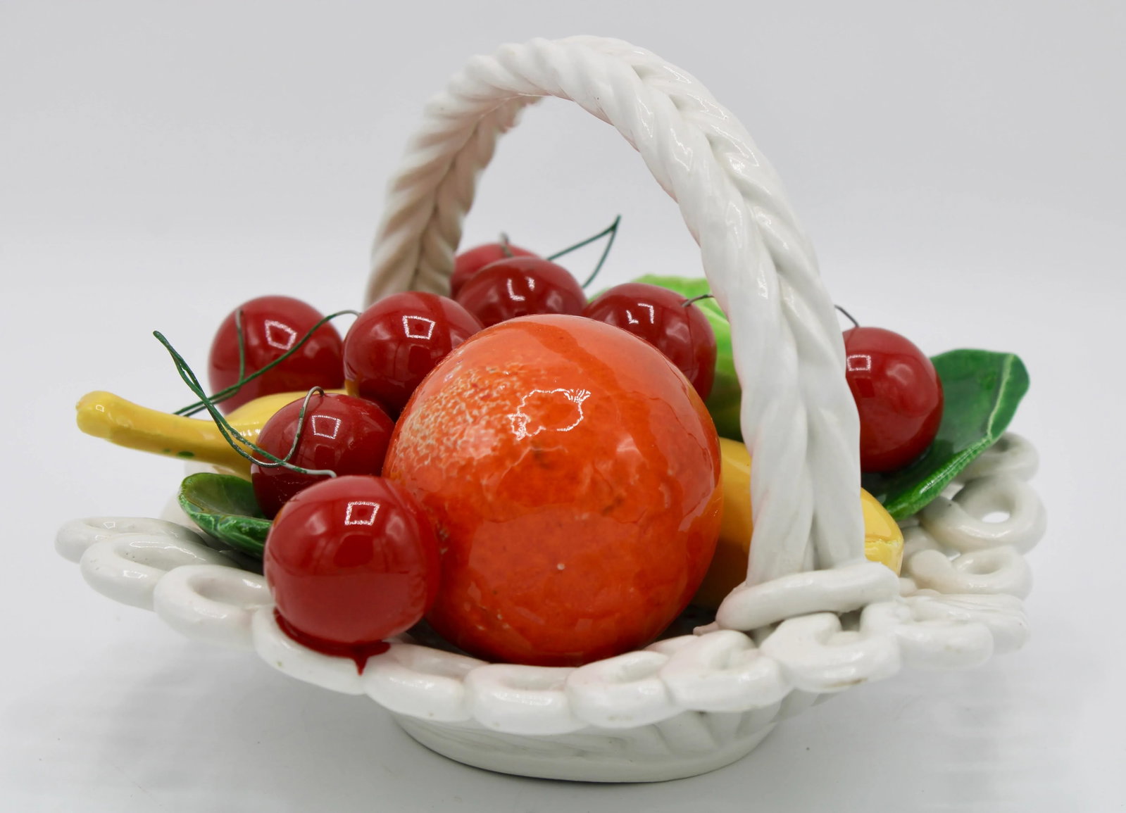 Mid Century Italian Ceramic Fruit Basket - 3