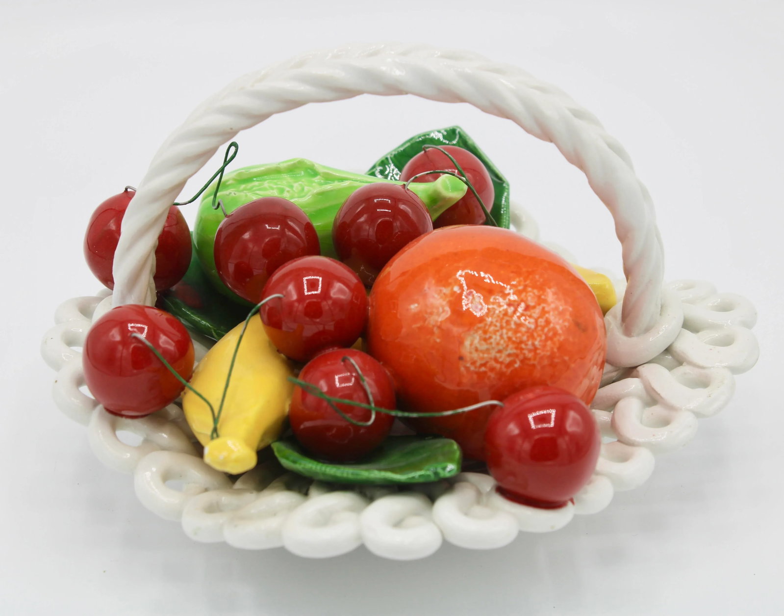 Mid Century Italian Ceramic Fruit Basket - 4