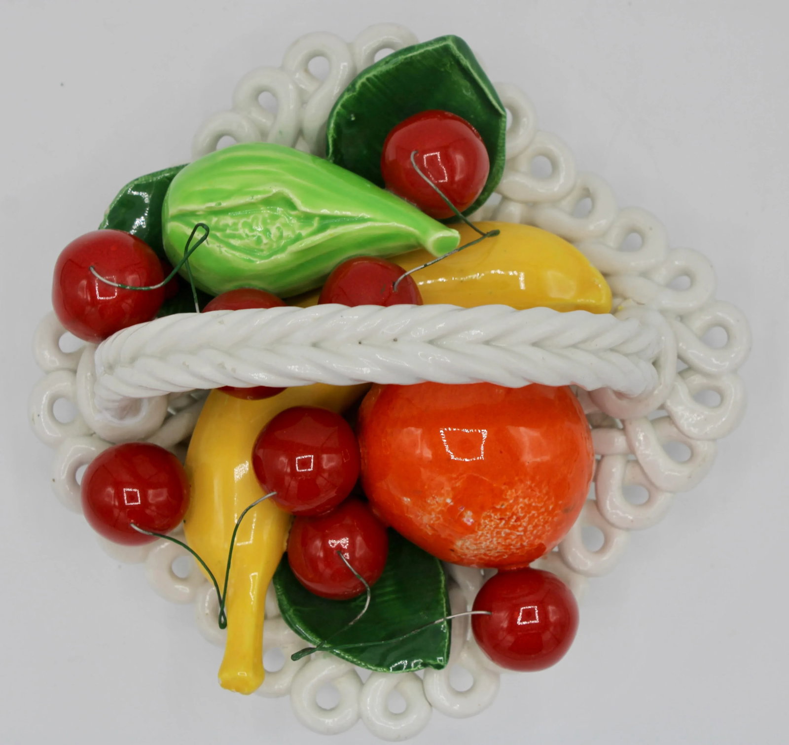 Mid Century Italian Ceramic Fruit Basket - 5