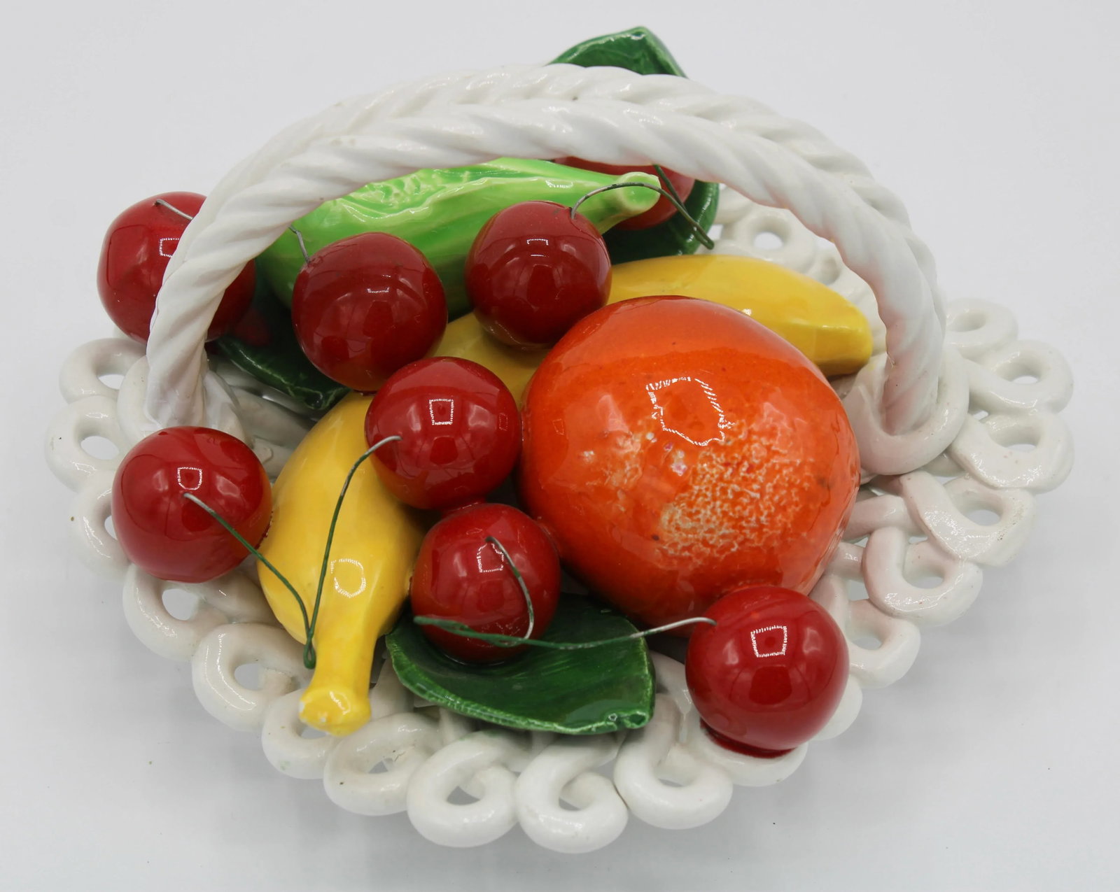 Mid Century Italian Ceramic Fruit Basket - 6
