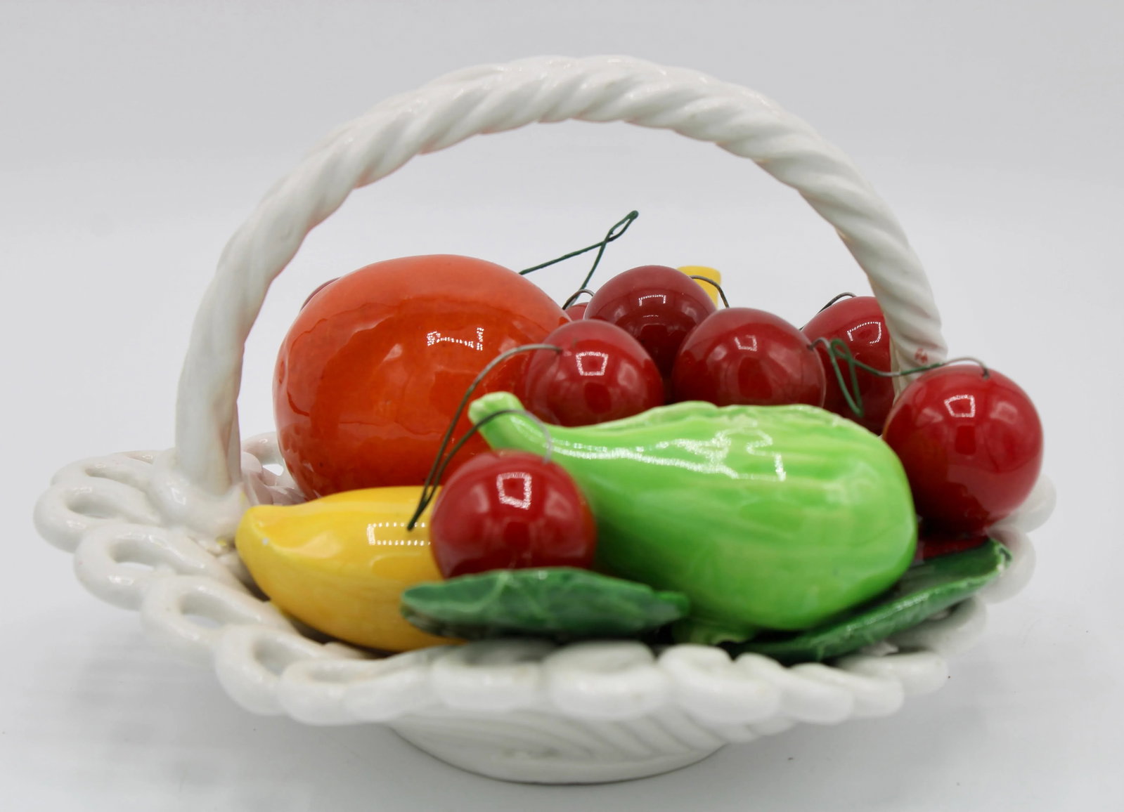 Mid Century Italian Ceramic Fruit Basket - 7
