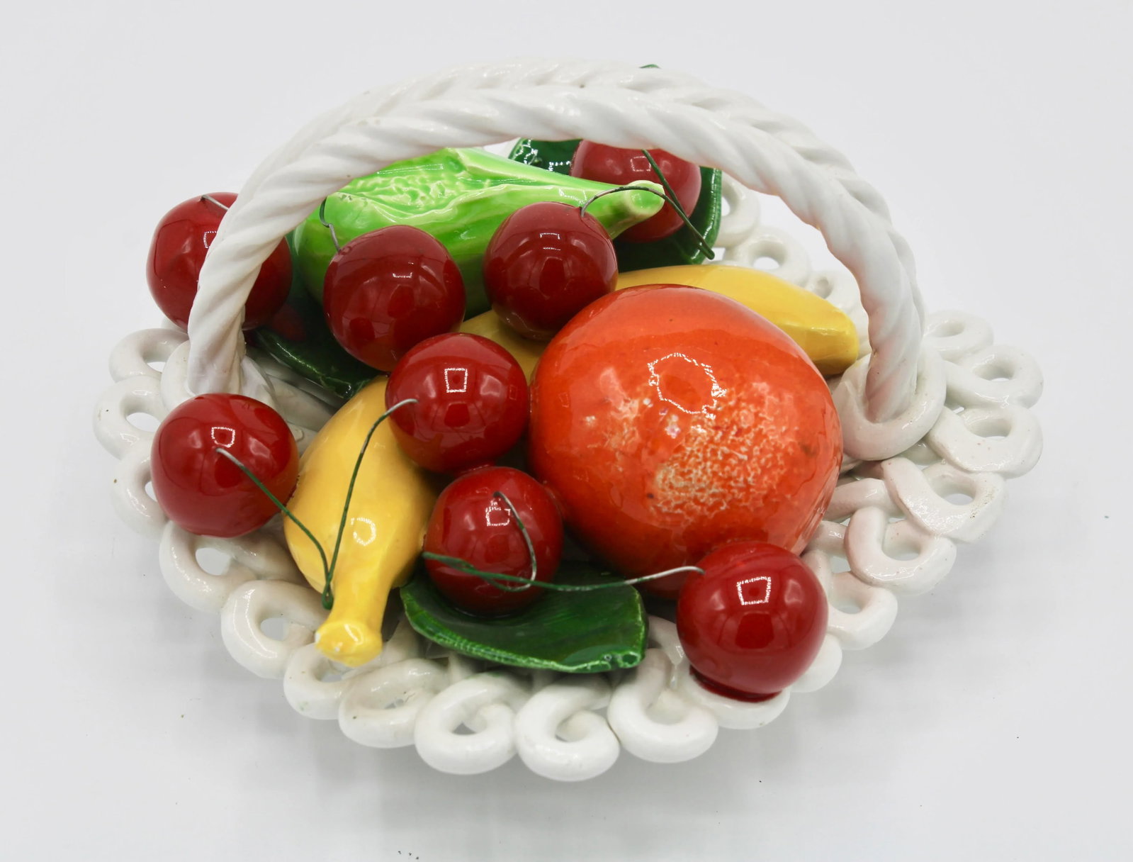 Mid Century Italian Ceramic Fruit Basket - 8