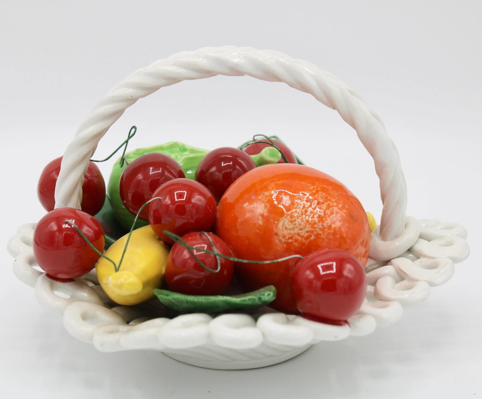 Mid Century Italian Ceramic Fruit Basket - 9