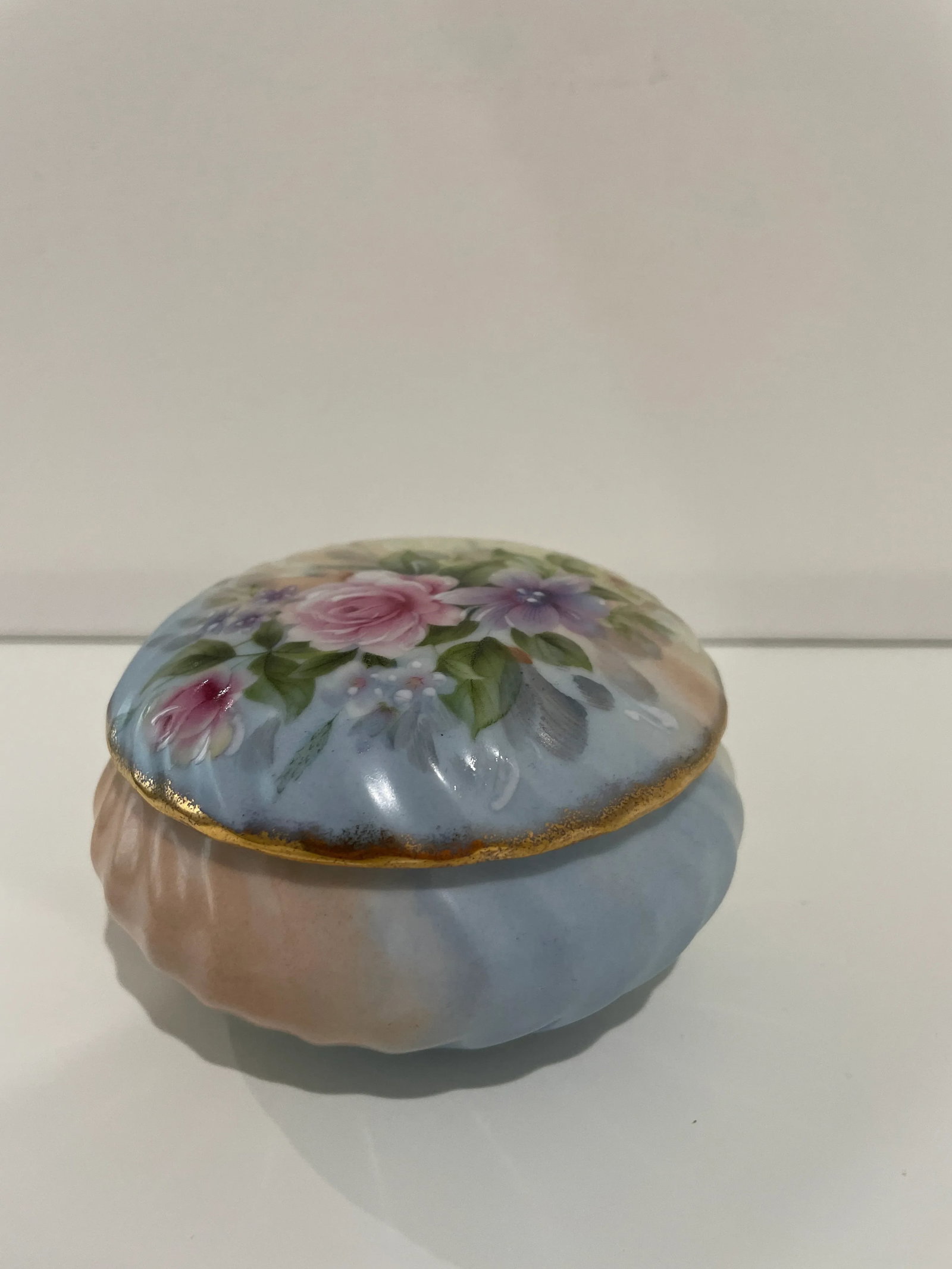 1950s Floral Jewelry Keeper or Small Candy Dish - 7