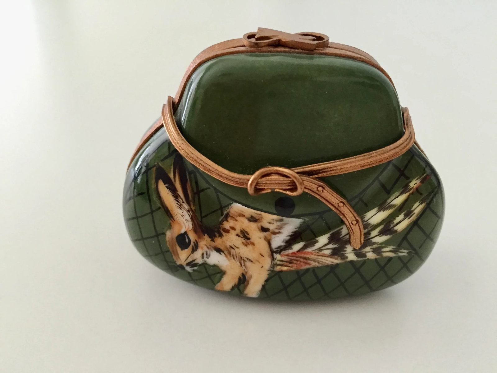 Limoges Hunter's Satchel Trinket Box - 7