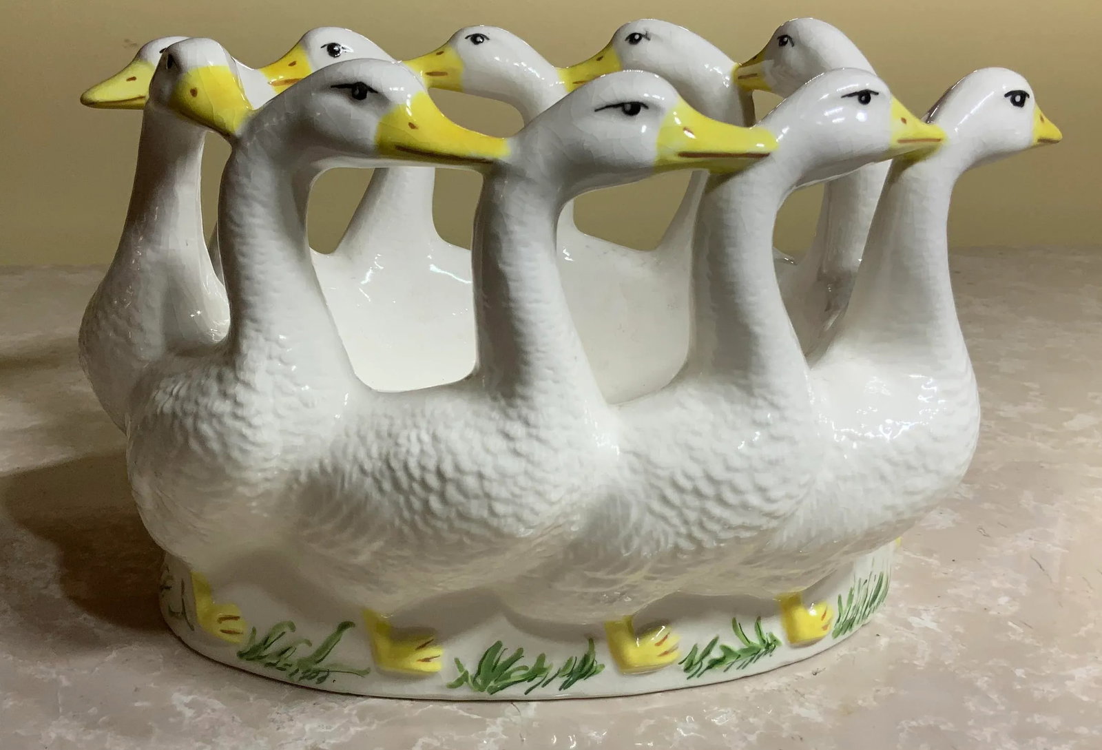 Vintage Porcelain Ducks Candy Dish - 11