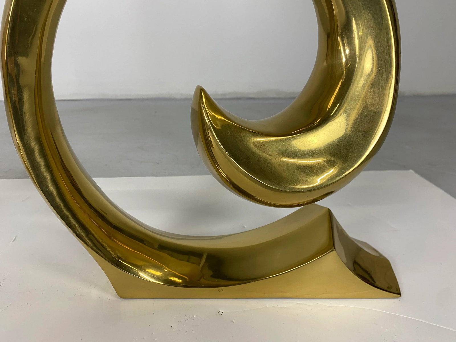 1970s Erwin Lambeth for Pierre Cardin Solid Brass Lamps - A Pair - 3