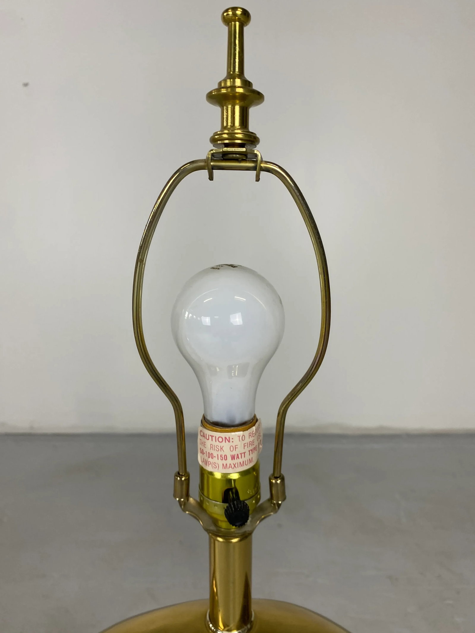 1970s Erwin Lambeth for Pierre Cardin Solid Brass Lamps - A Pair - 6