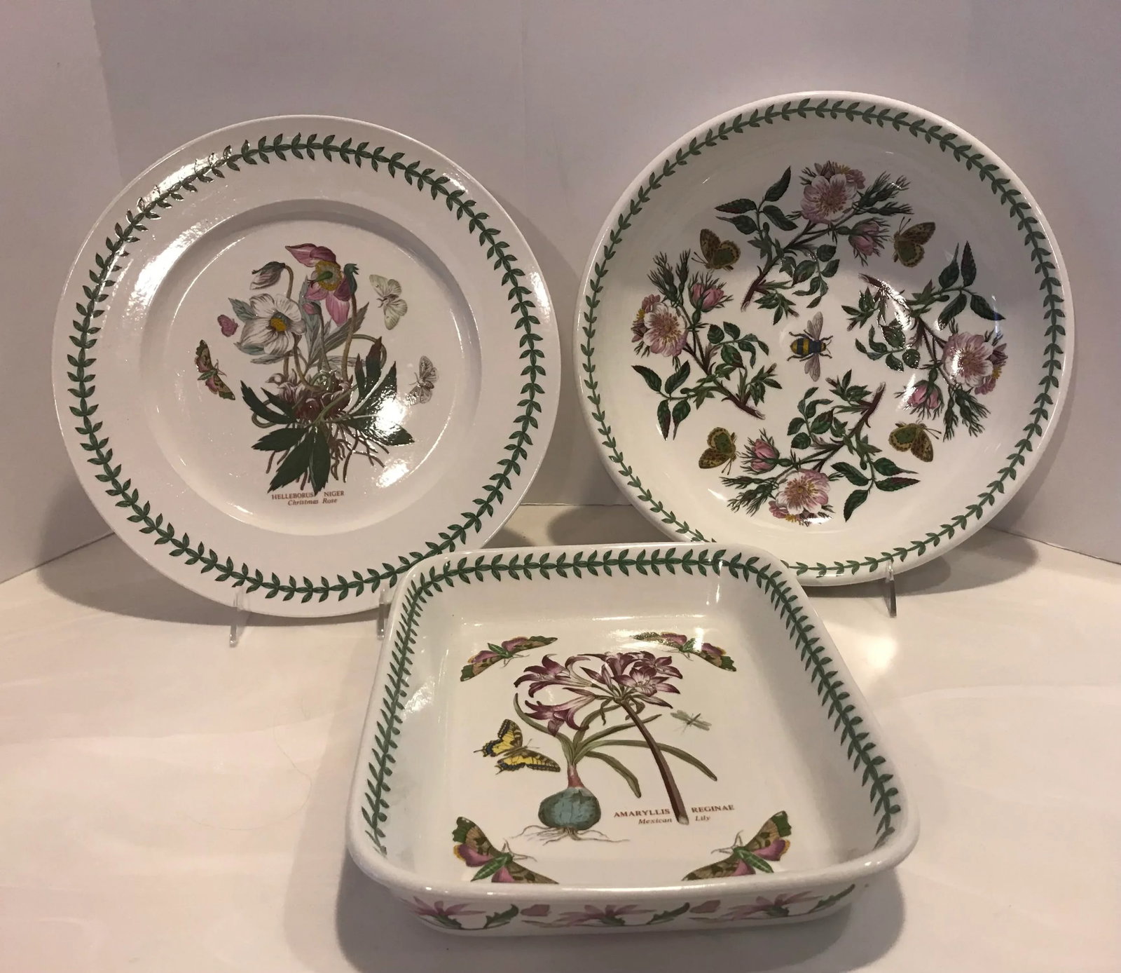 Vintage Portmeirion Botanical Garden Serving Set- 3 Pieces - 11