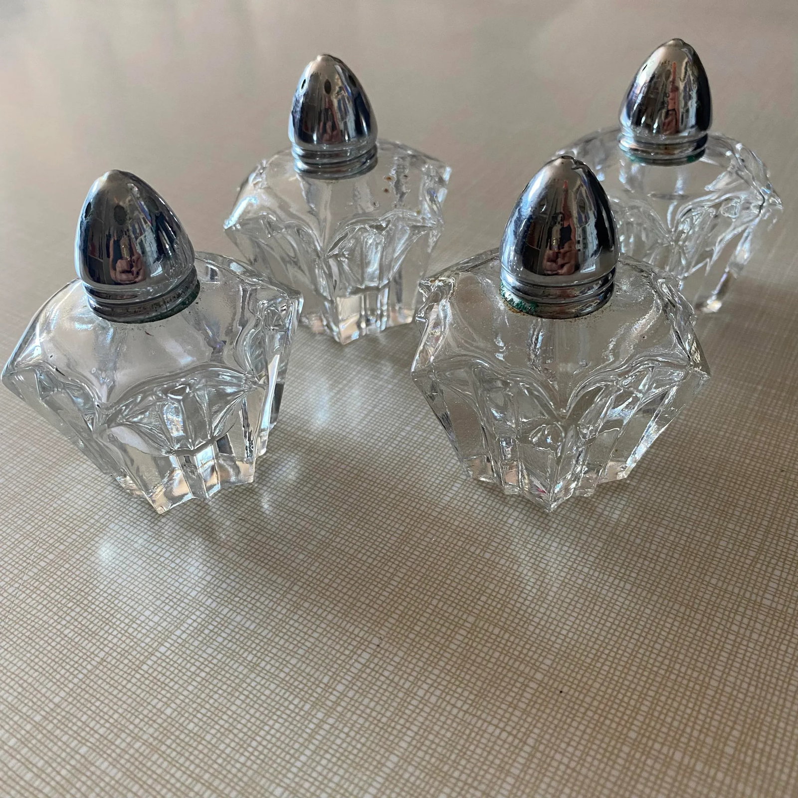 1970s Austrian Salt & Pepper Shakers in Starburst Star Design - Set of 4 - 10