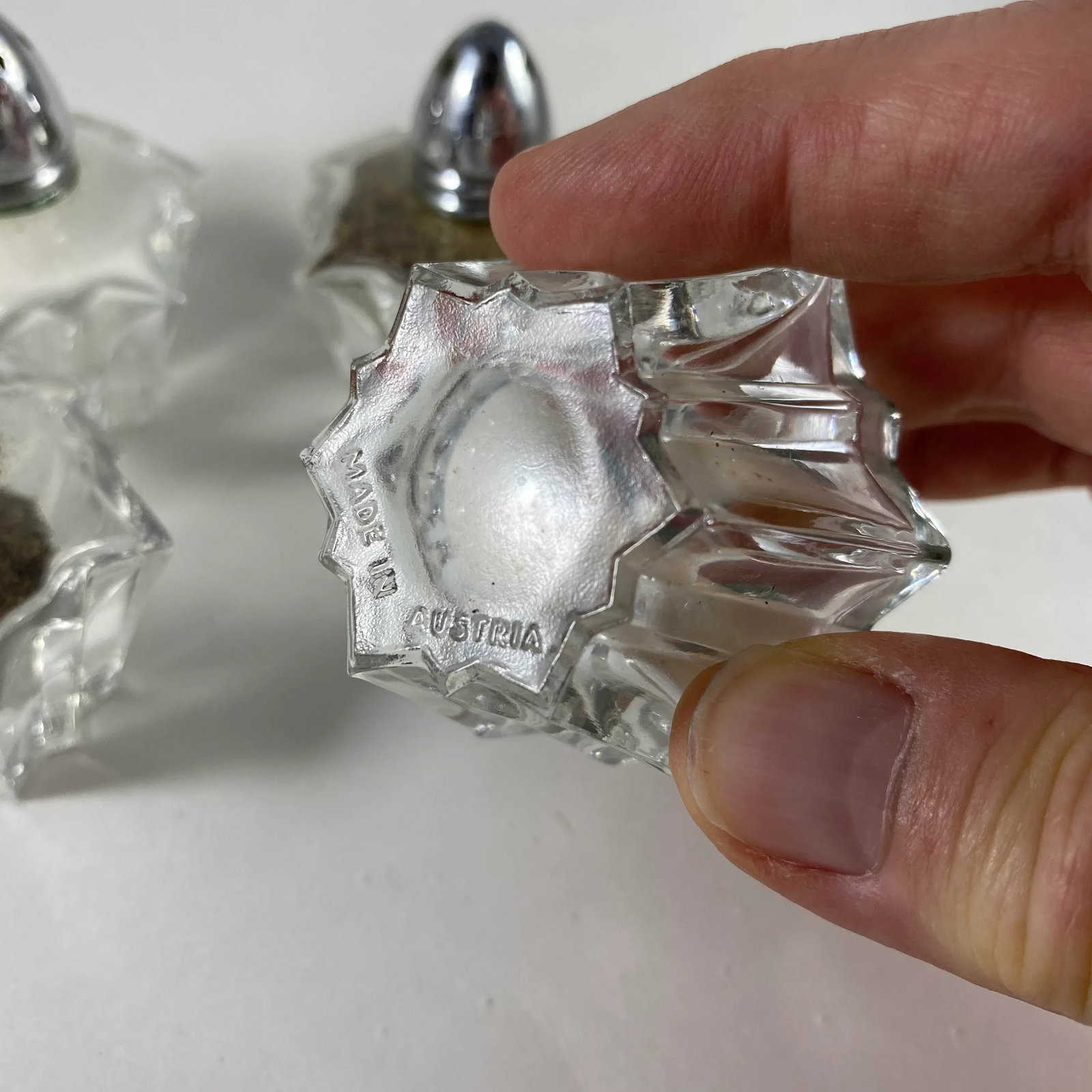 1970s Austrian Salt & Pepper Shakers in Starburst Star Design - Set of 4 - 8