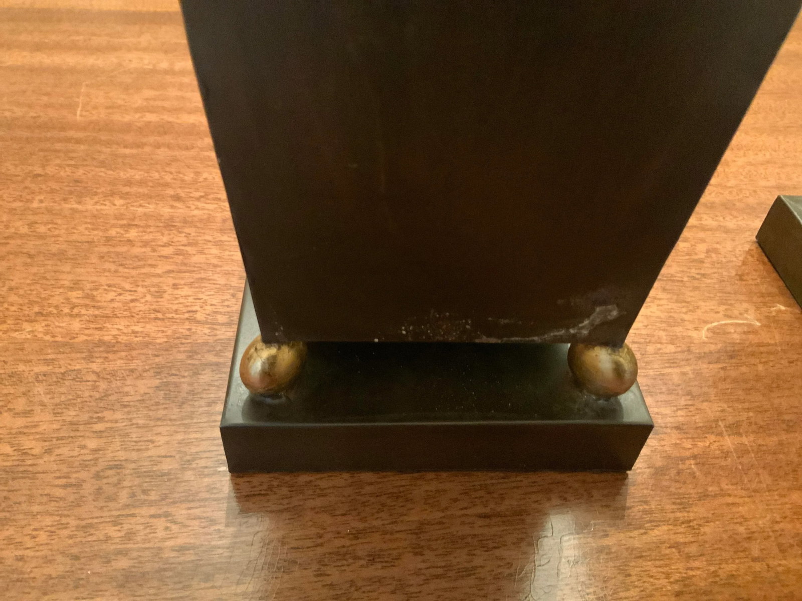 1960s French-Style Chocolate Brown & Gold Planters - a Pair - 8